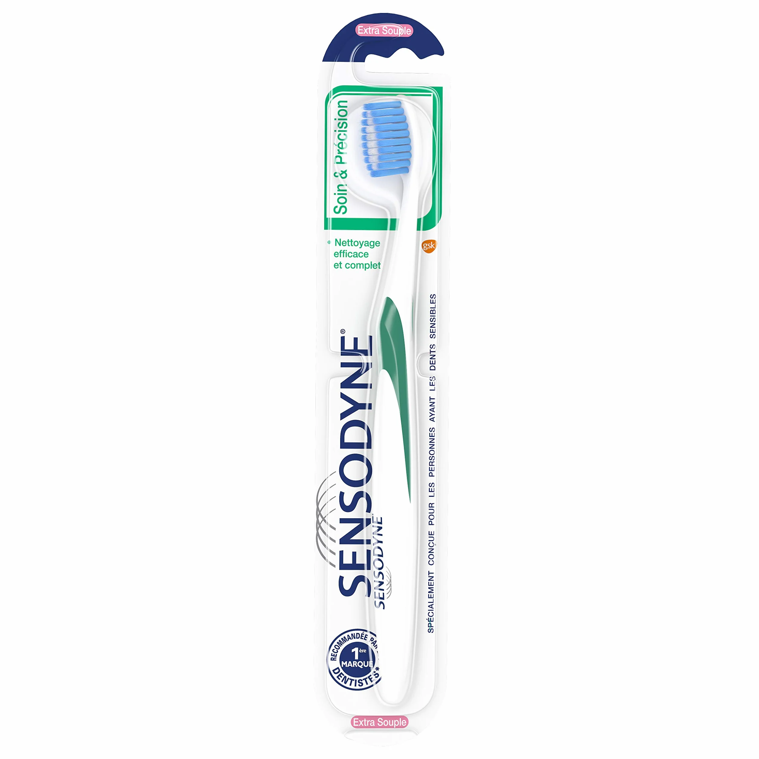 Sensodyne – Zęby szczoteczki – bardzo miękkie, 2 sztuki, posortowane według kolorów