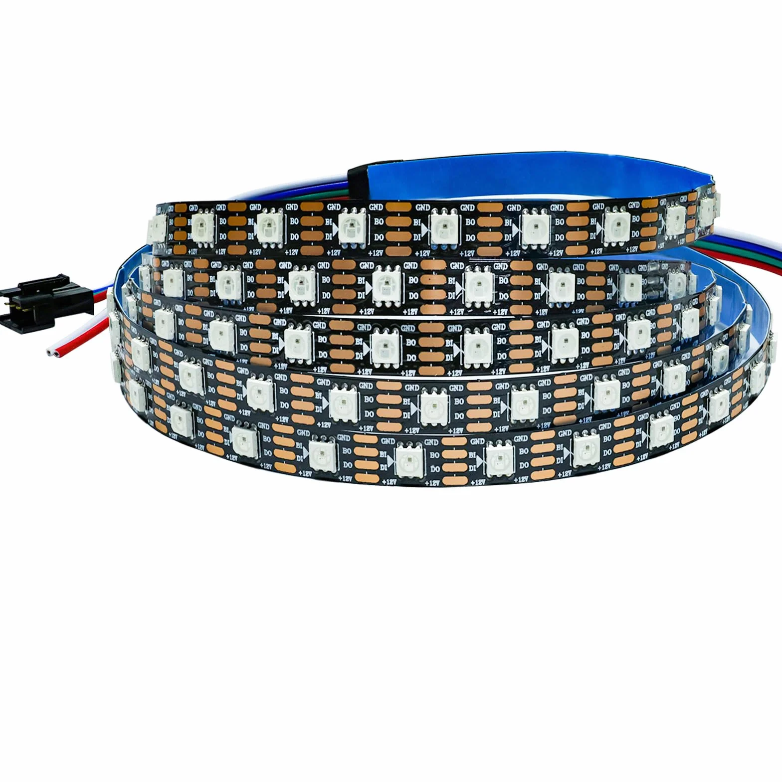 Taśma LED WS2815 12V 2m RGB SMD 5050 120 LED IP30 programowalna adresowalna