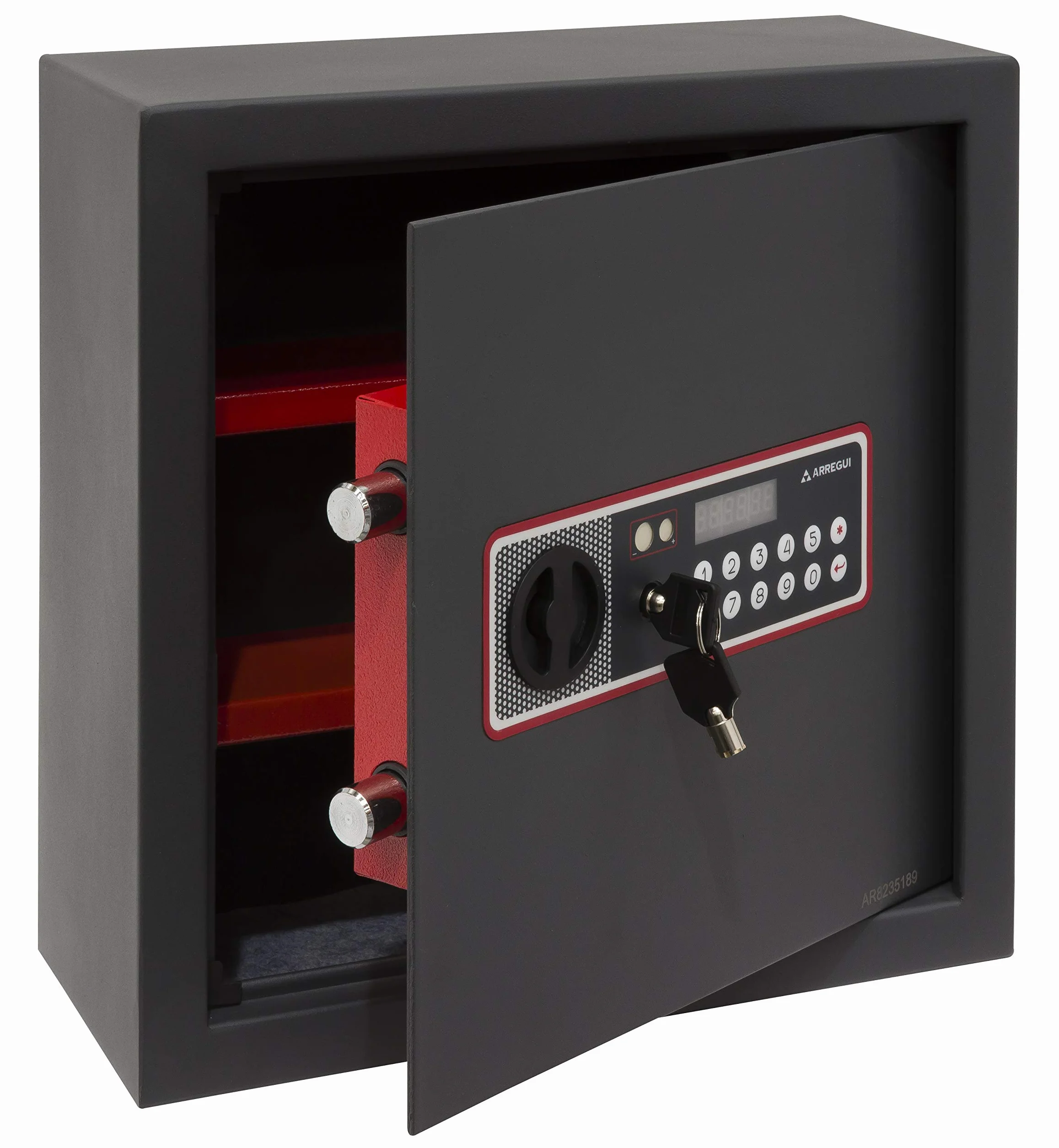 ARREGUI Cover 172160 sejf elektroniczny zamek szyfrowy do kamuflażu na podwójnym dnie szafy, sejf elektroniczny, sejf meblowy, 35 x 35 x 15 cm, 11 l