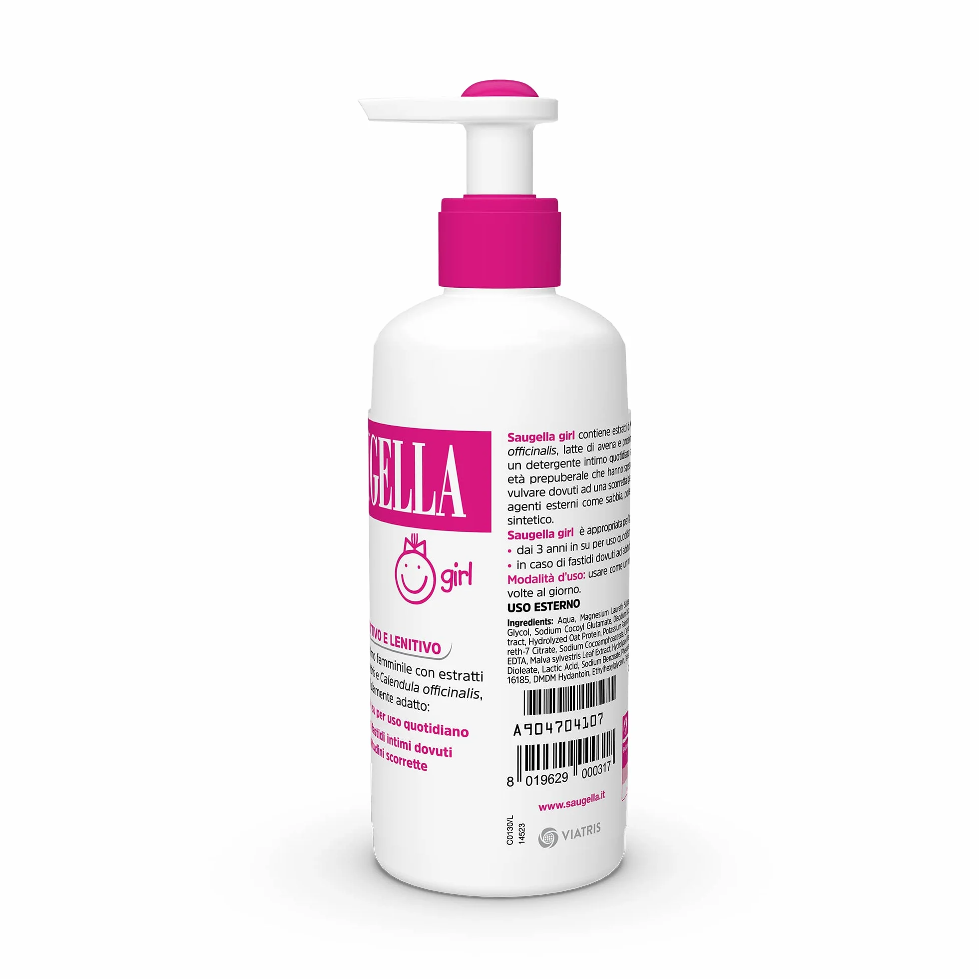 Saugella Girl Codzienna bielizna do mycia dla dziewczynek 400 ml