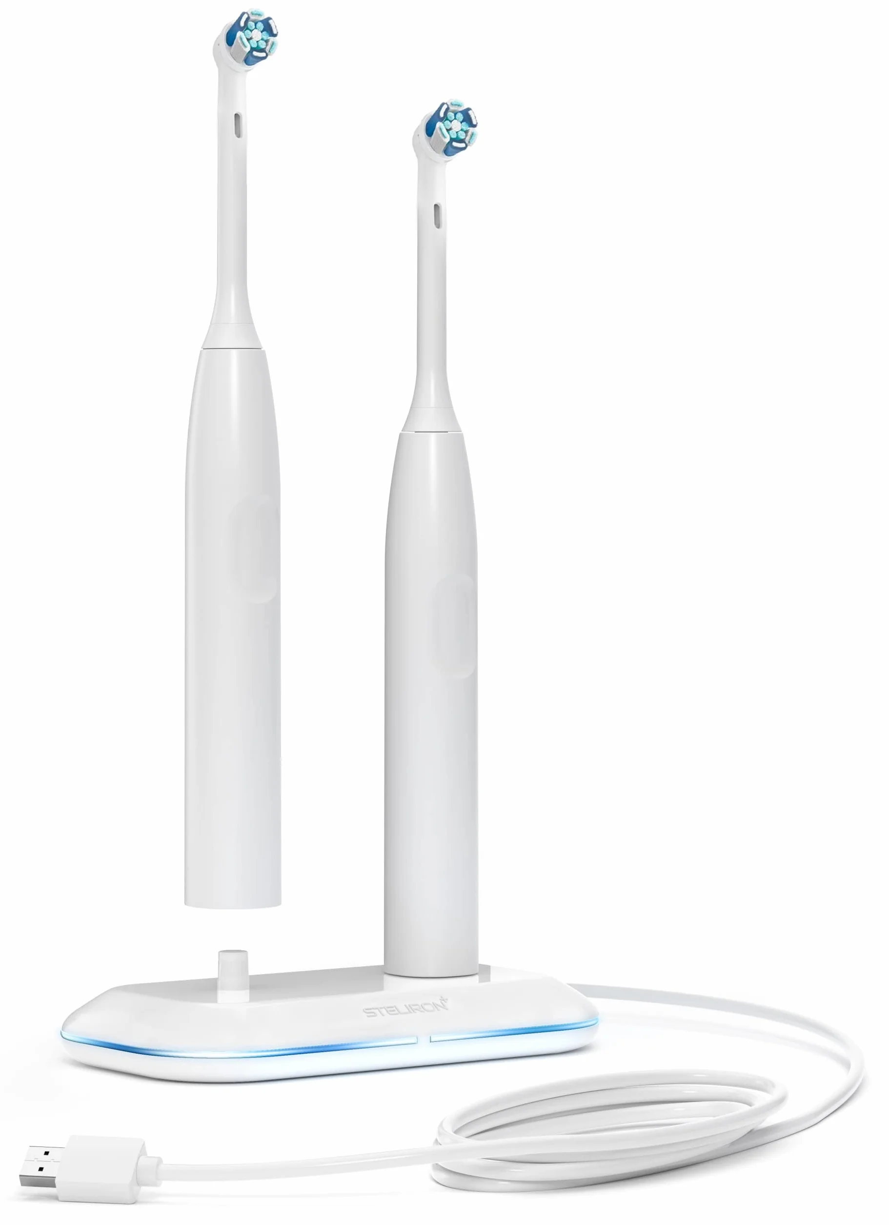 Galvanox Podwójna ładowarka do szczoteczek do zębów 2 w 1, kompatybilna z elektrycznymi szczoteczkami do zębów Oral B, zamiennik dla 3757 – współpracuje z modelami Braun OralB Pro Advantage Smart
