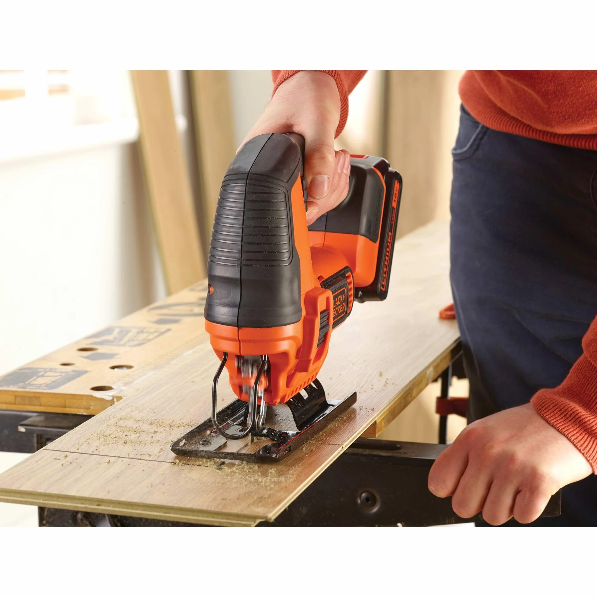 BLACK+DECKER Wyrzynarka akum., 18V, bez akum. i ład, BDCJS18N-XJ