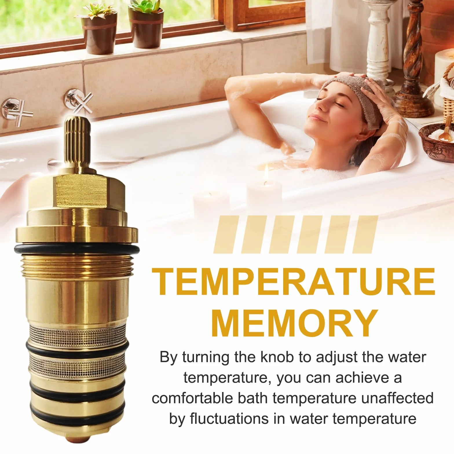 Termostat prysznicowy z mosiądzu 3/4" Hansgrohe Ecostat zawór zamienny