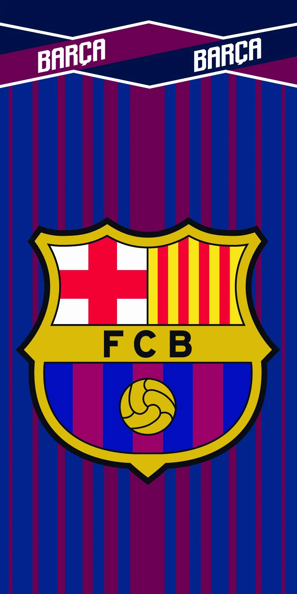 FCB Ręcznik dziecięcy Ni-fcb203 Toalla, Azulgrana, 140 x 70,00 cm