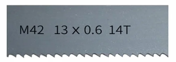 2 szt./zestaw brzeszczotów bimetalicznych do pił taśmowych 1750, mm x 13 Brzeszczot taśmowy M42 cięcia twardego drewna i metalu(14Tpi,1750mm)