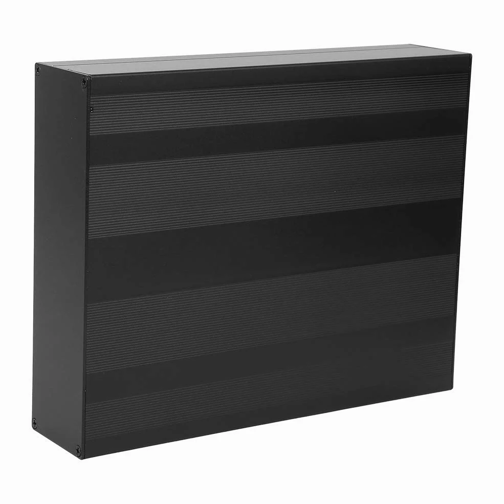 Aluminiowa Skrzynka Projektowa Matowa Czarna Obudowa Obudowa DIY Produkt Elektroniczny Obudowa IP65 Wodoodporna Skrzynka Elektryczna 50 X 178 X 220 Mm