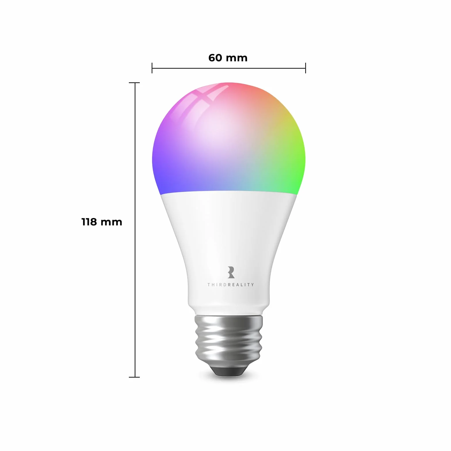 THIRDREALITY Zigbee A19 inteligentna kolorowa żarówka ZL4 4-pak E27, kompatybilna z Home Assistant, SmartThings, Aeotec, Homey, Hubitat, Echo