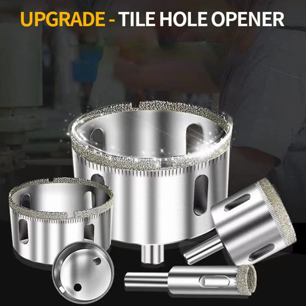 6-180mm diamentowe wiertło do szkła płytki marmurowe szklane ceramiczne otwornice wiertła narzędzia tnące wiertło diamentowe do elektronarzędzi, 140mm