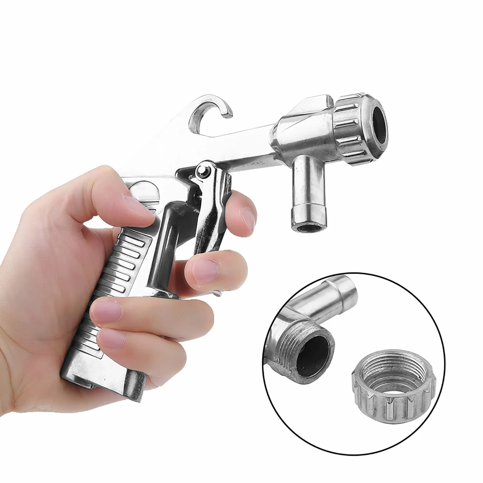 Zestaw do piaskowania, części do czyszczenia Pistolet do piaskowania do wydajnego piaskowania czystych felg metalowych do cieczy