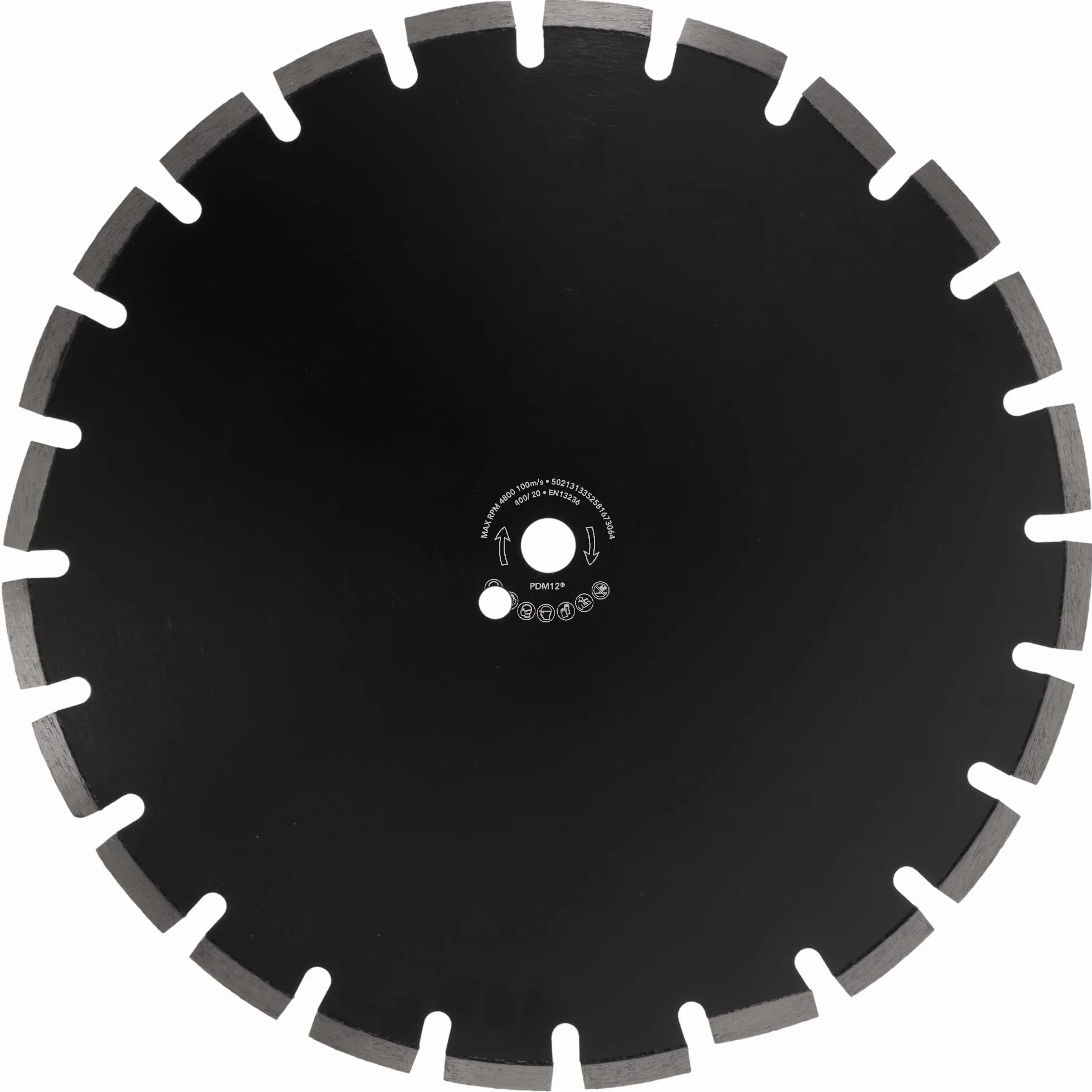PRODIAMANT Tarcza diamentowa 400 mm x 20 mm ścierna do dróg, asfaltu, jastrychu, lekkiego betonu, świeżego betonu, piaskowca i szamotu