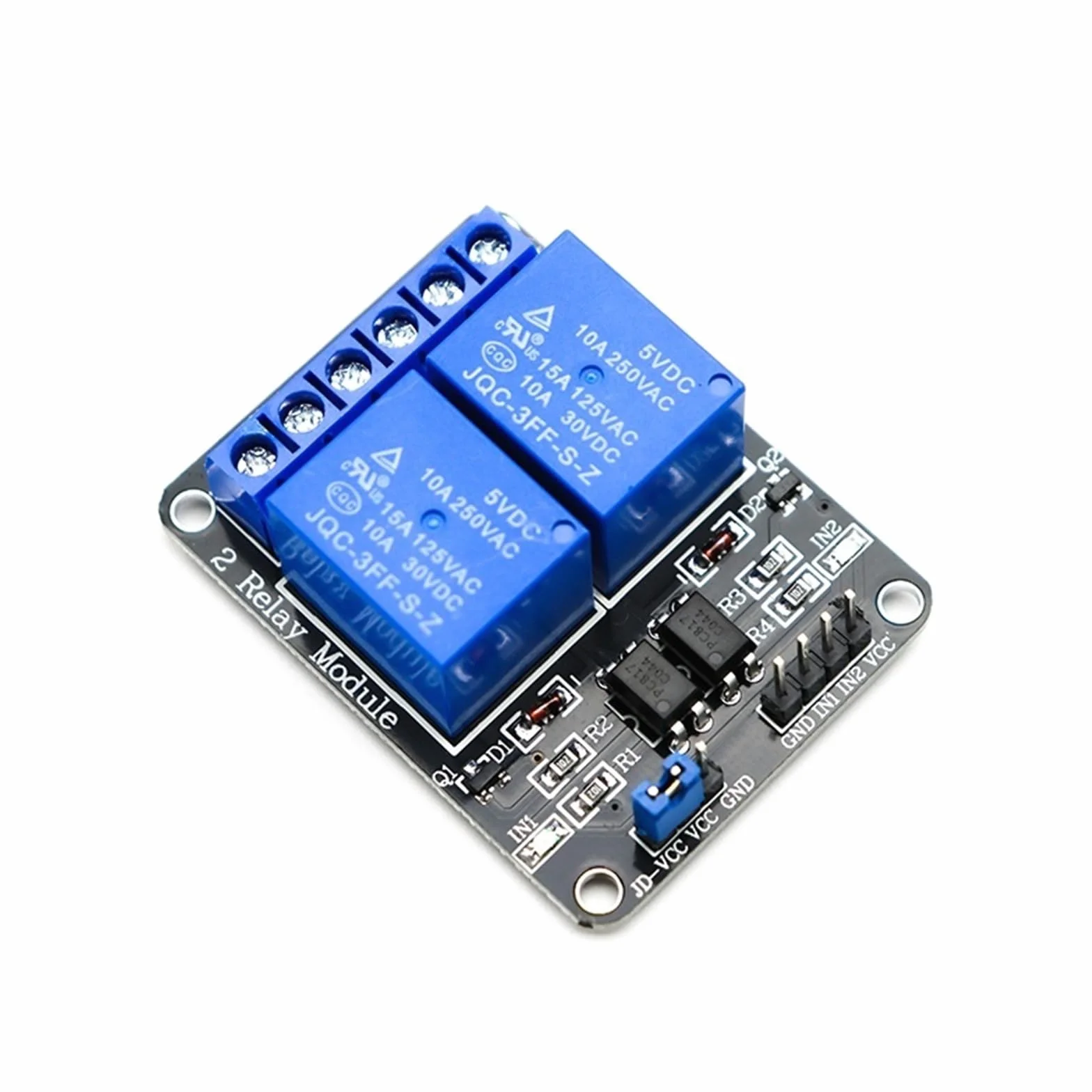 Moduł przekaźnikowy 5 V 12 V 24 V z wyjściem transoptora 1 2 4 6 8 16 Way 1 szt. (12 V, 6-drożny)