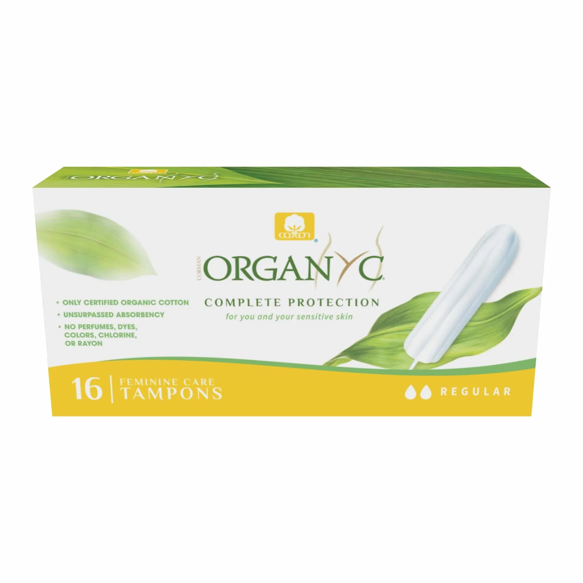 Organyc, Tampony ze 100% certyfikowanej bawełny, do nowoczesnych krwawienia, 1 opakowanie x 16 sztuk