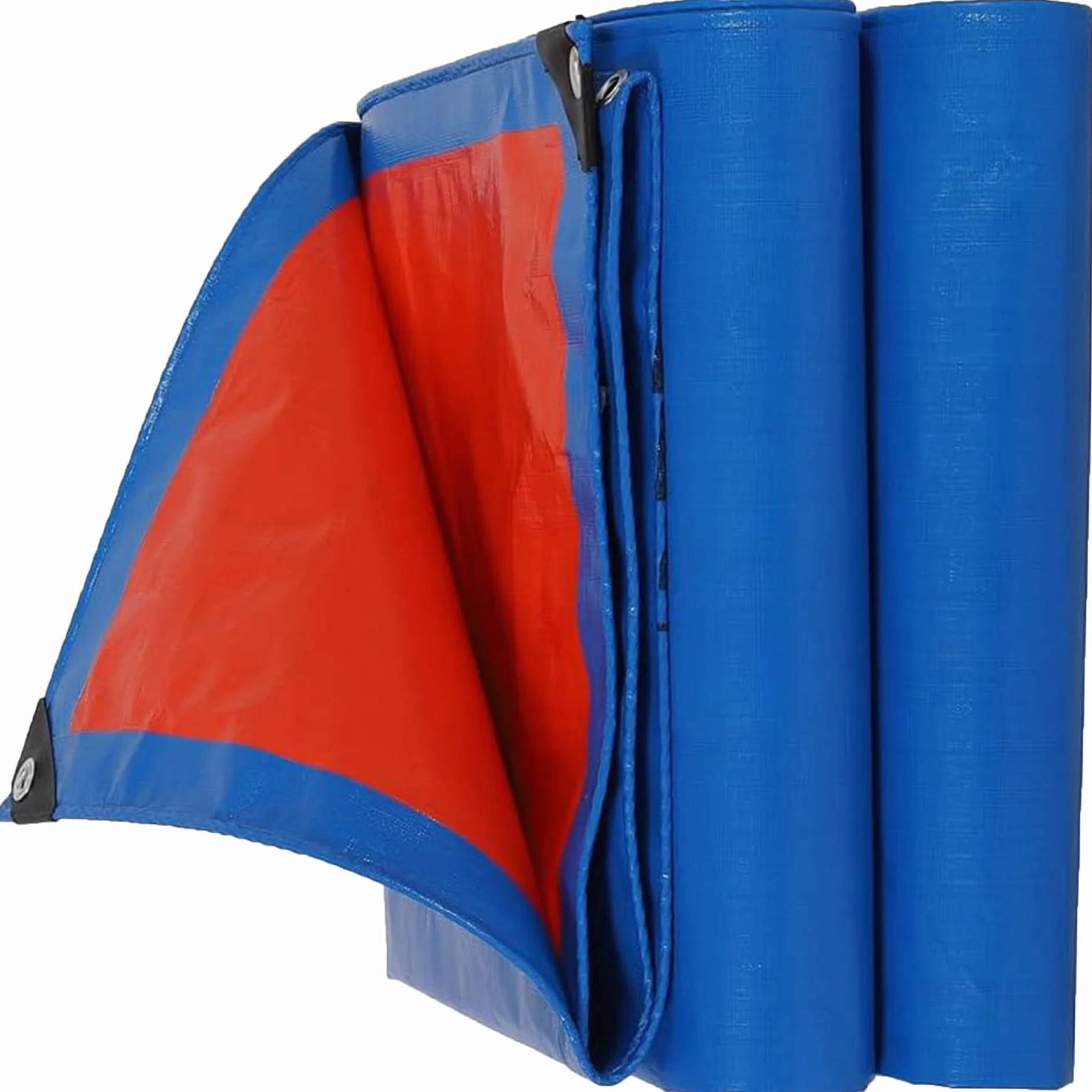 Plandeki 150 x 225 cm Plandeka Ochronna Na Podłogę 170 G/㎡, Wiatroodporna, Odporna Na Rozdarcie Wielofunkcyjne, Wzmocnione Oczka Do Namiotów, Mebli, Szop, Niebieski