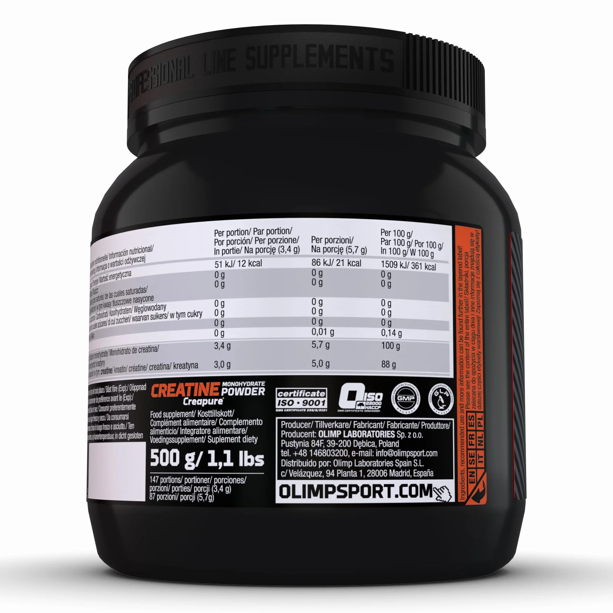Olimp Creapure monohydrat proszek 500 g