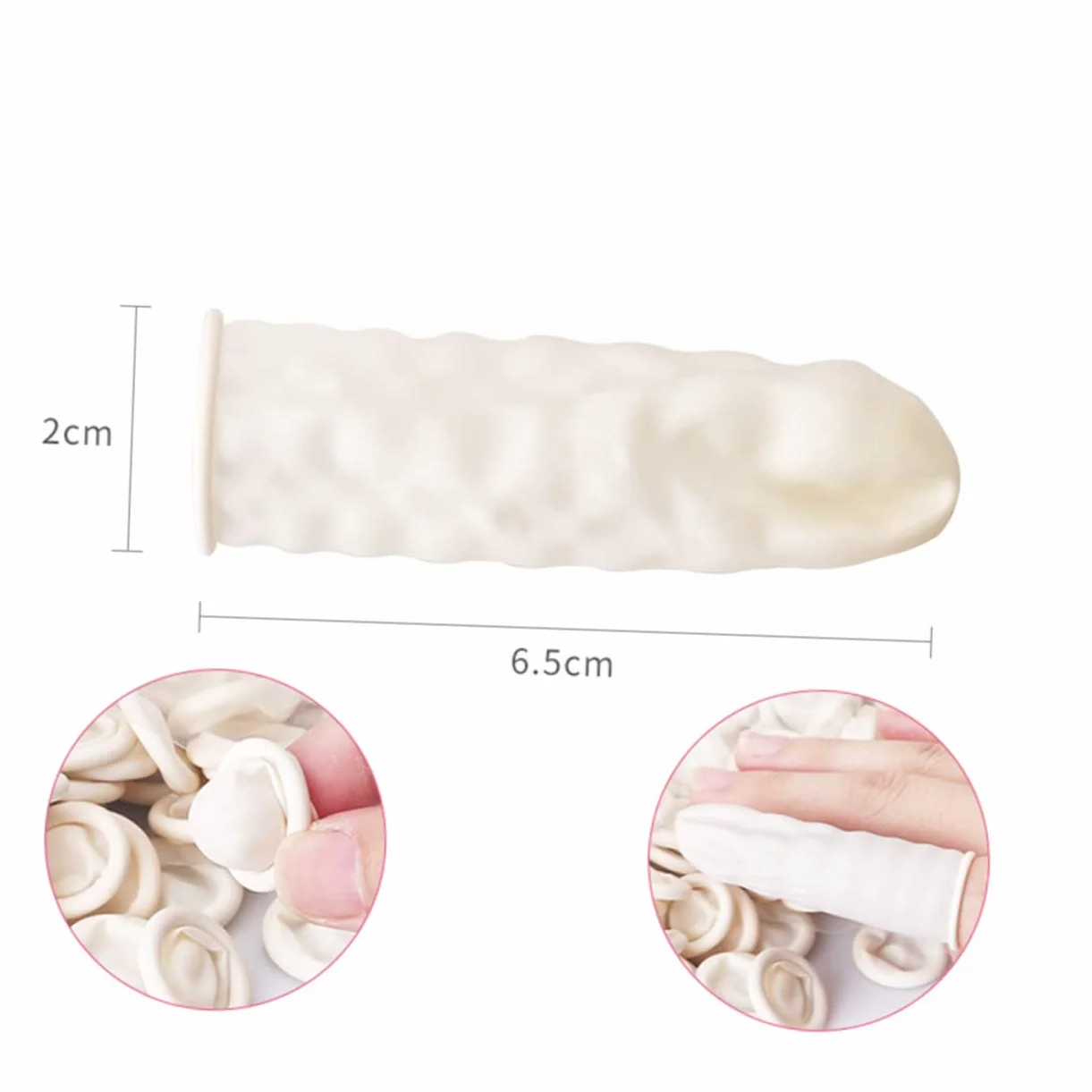 KOMBIUDA 830 Sztuk Anti Static Jednorazowe Zdobienia Paznokci Paluszki Lateksowe Palce Pokrywa Ochronna Małe Rękawiczki Protector Narzędzie Do Manicure DIY (500g)