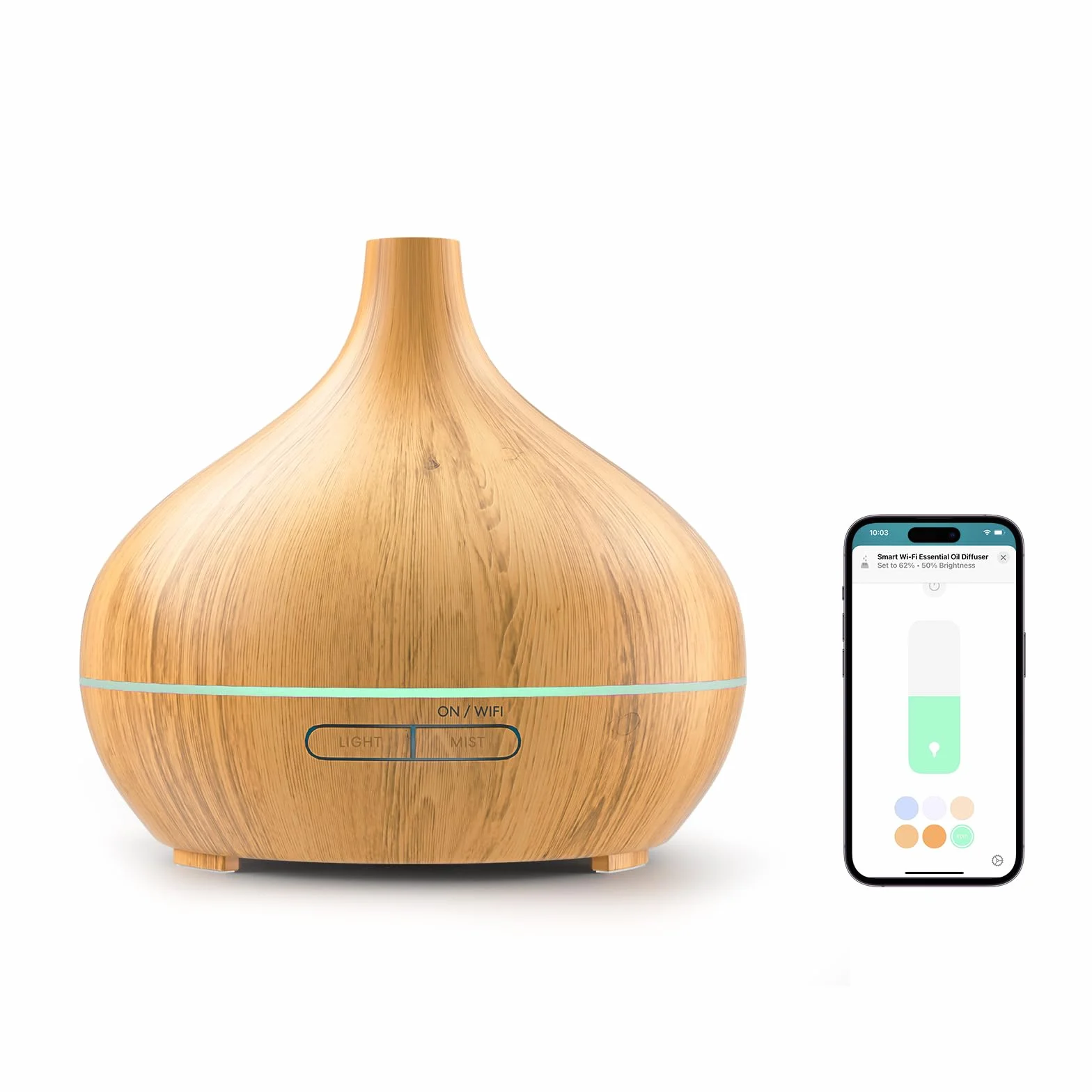 Meross WiFi Essential Oil Diffuser 400ML, dyfuzor zapachów z HomeKit, Alexa, Google Home