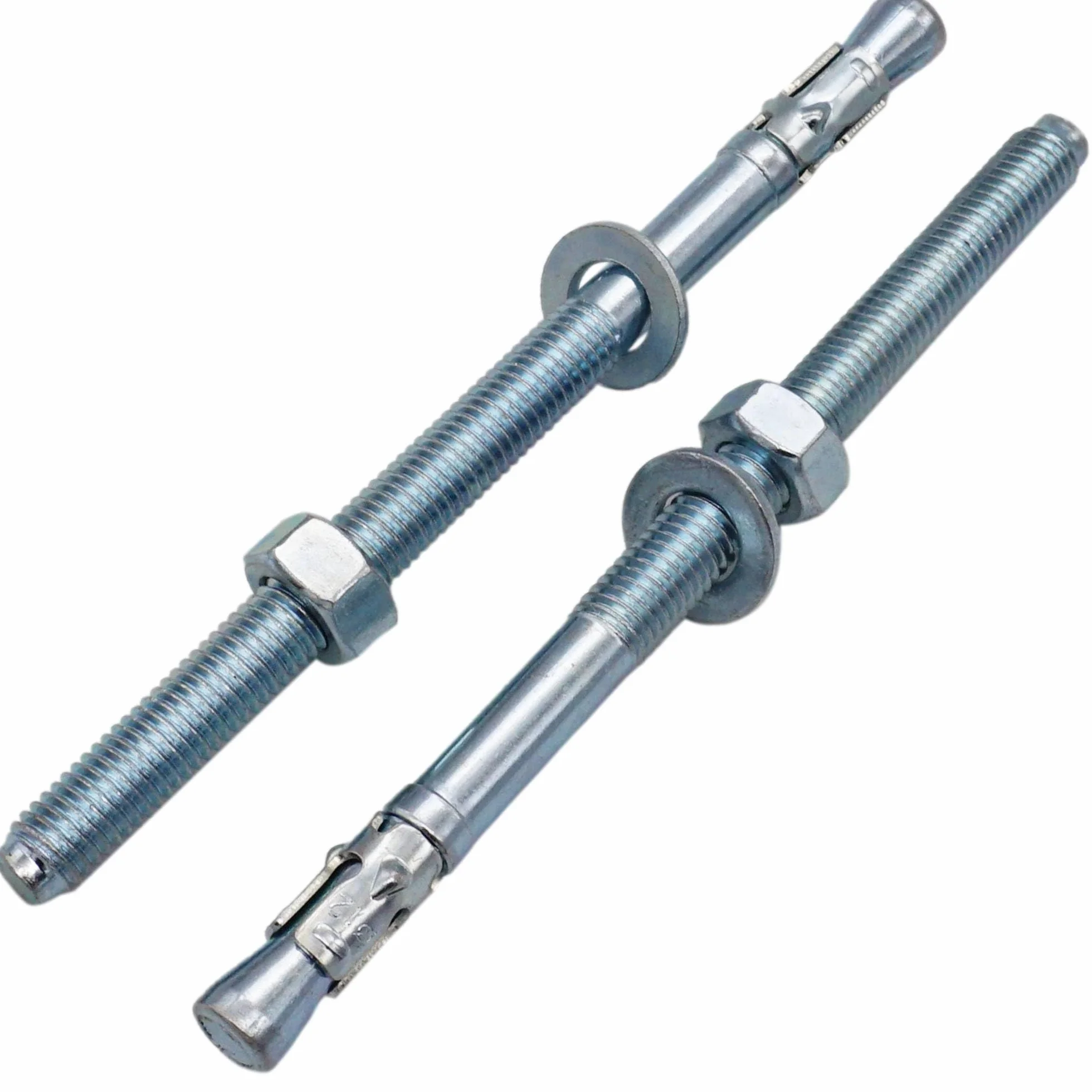 SKIR'CO (2 szt.) ocynkowane kotwy klinowe M12 x 180 mm, metalowe kołki, śruba kotwiąca, kotwa murarska, kotwa do betonu