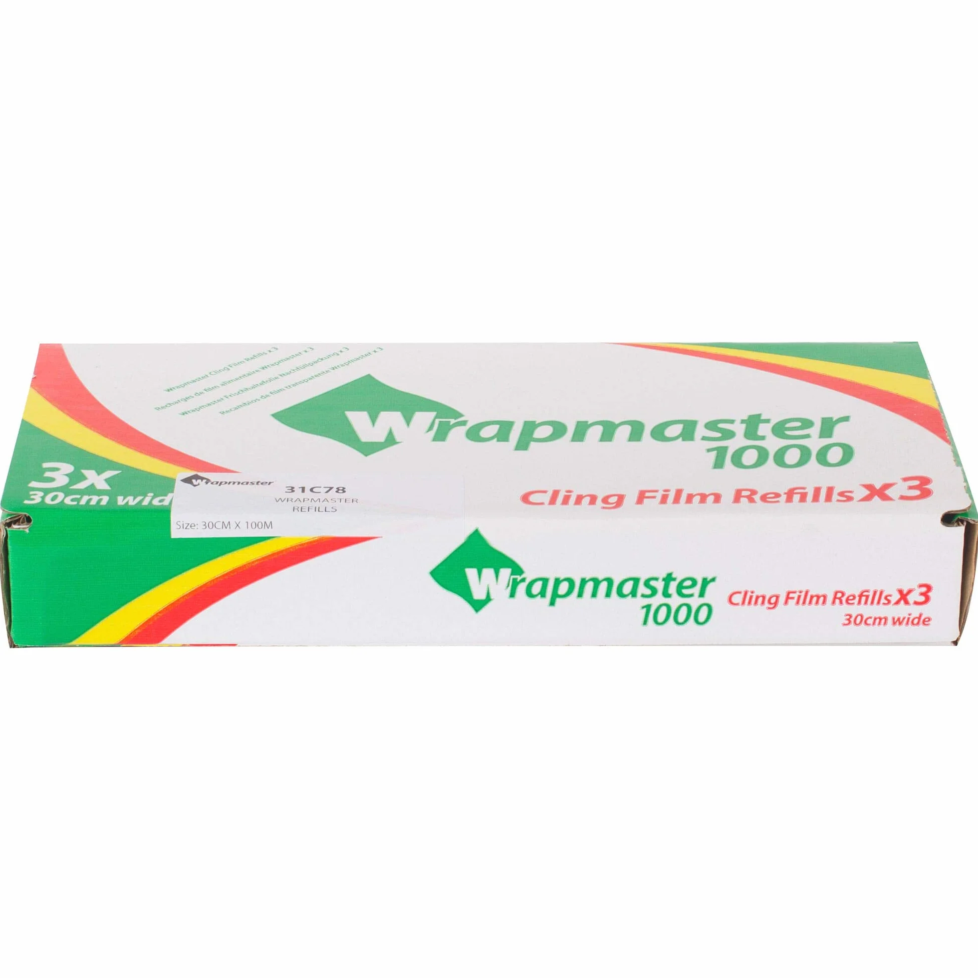 Folia klejąca do kompaktowego dozownika Wrapmaster Rozmiar: szerokość 305 mm. Długość: 100 m. Ilość w opakowaniu: 3