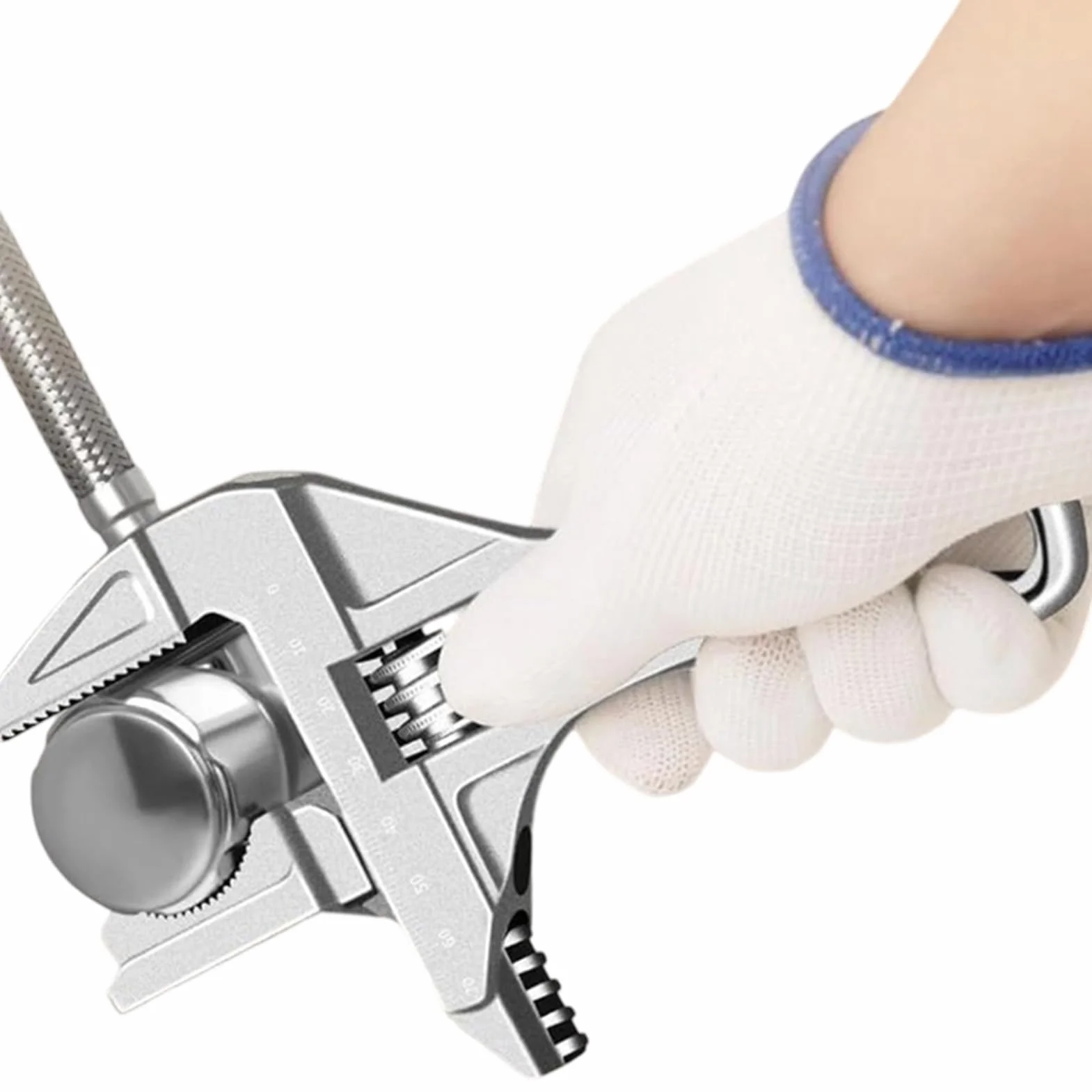 Klucz umywalkowy, regulowany 0,5-7 cm, szczypce sanitarne, narzędzia robocze do rur elektrycznych, do samochodu, hydrantu, prysznica, zaworu odpływowego, kranu, do naprawy rowerów