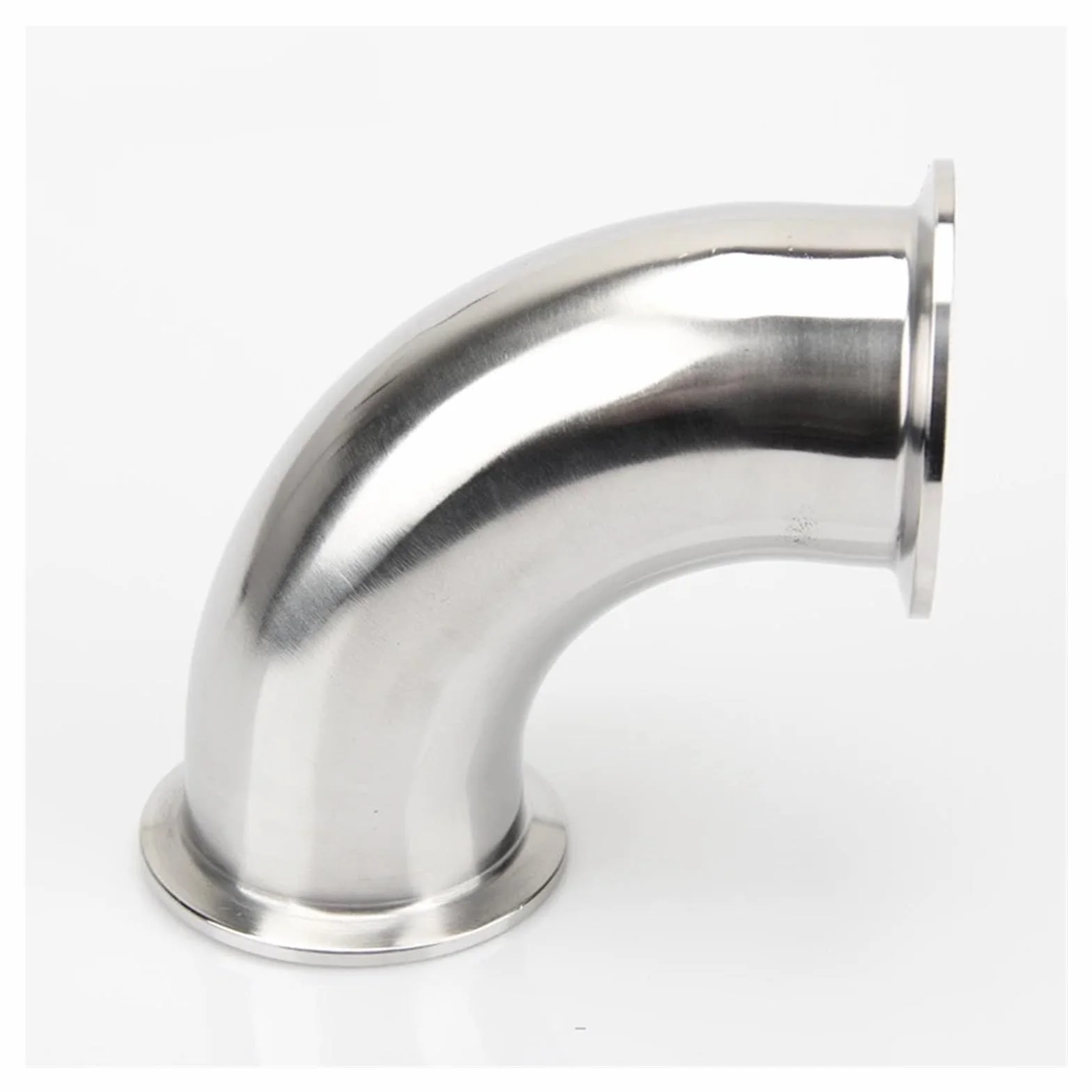 1 szt. 1.9 cm 2.5 cm 5.1 cm 7.6 cm 10.2 cm 19mm-102mm rura OD Tri Clamp Ferrule OD 90 stopni łokieć rura ze stali nierdzewnej 304 (57 mm x tuleja 77,5) złączka rurowa