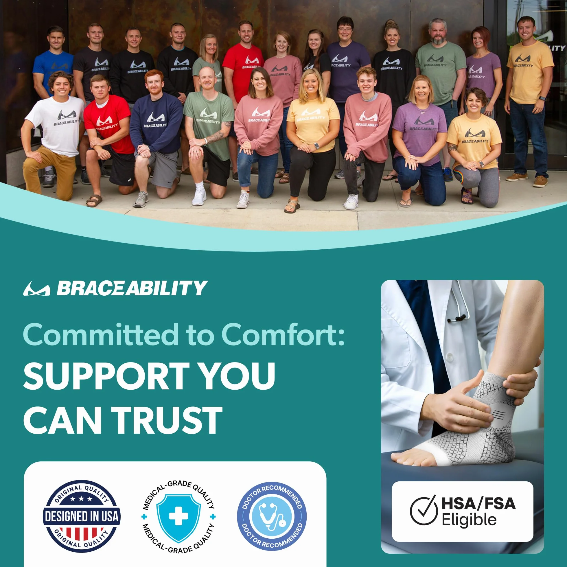 BraceAbility Neuropathy skarpety z kompresją obwodowego zapalenia nerwów, bez palców u stóp, dla mężczyzn i kobiet (XL)