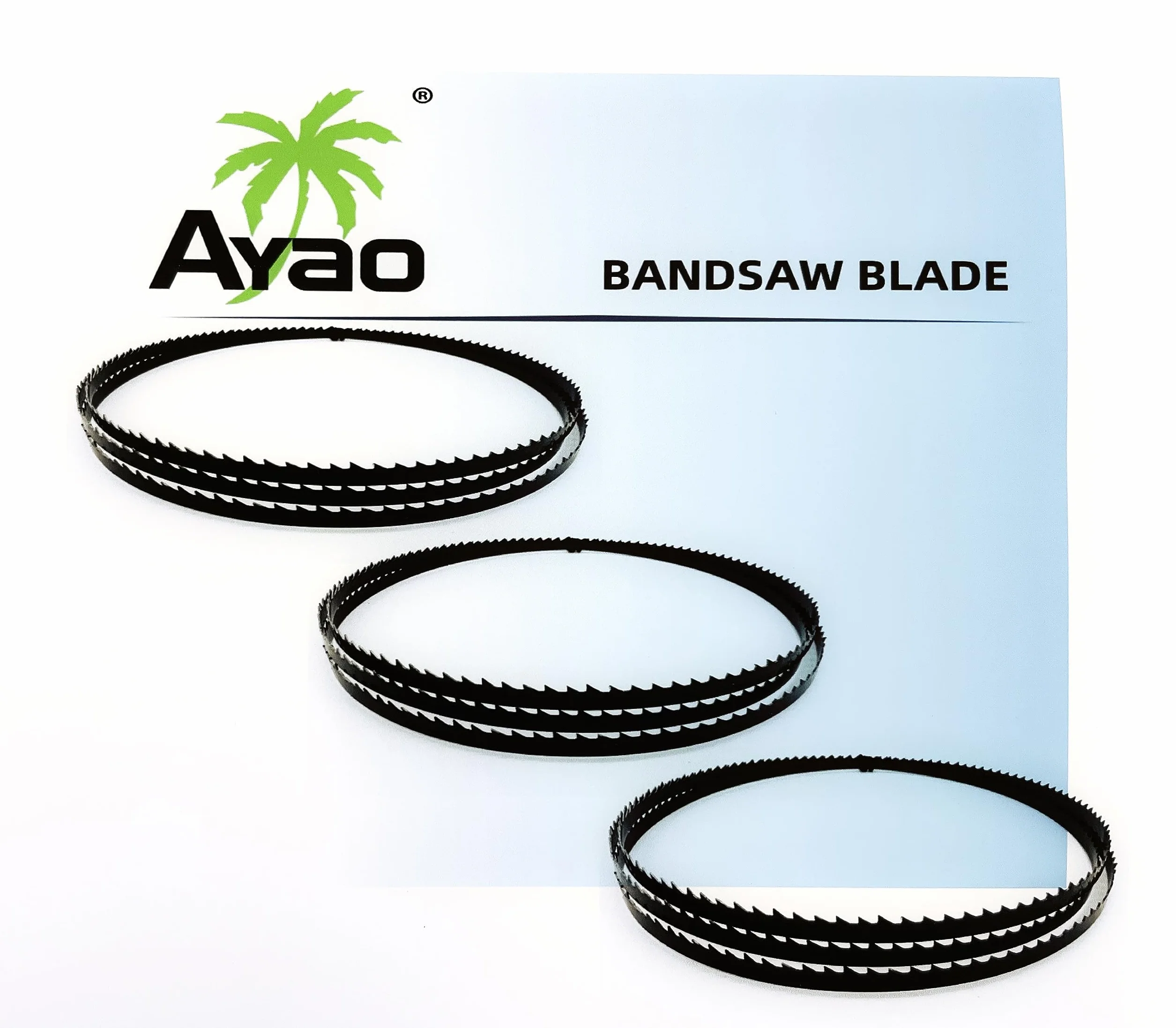 AYAO Zestaw taśm do piły taśmowej 1790 mm 3,5 mm 6,5 mm 9,5 mm 3 szt.