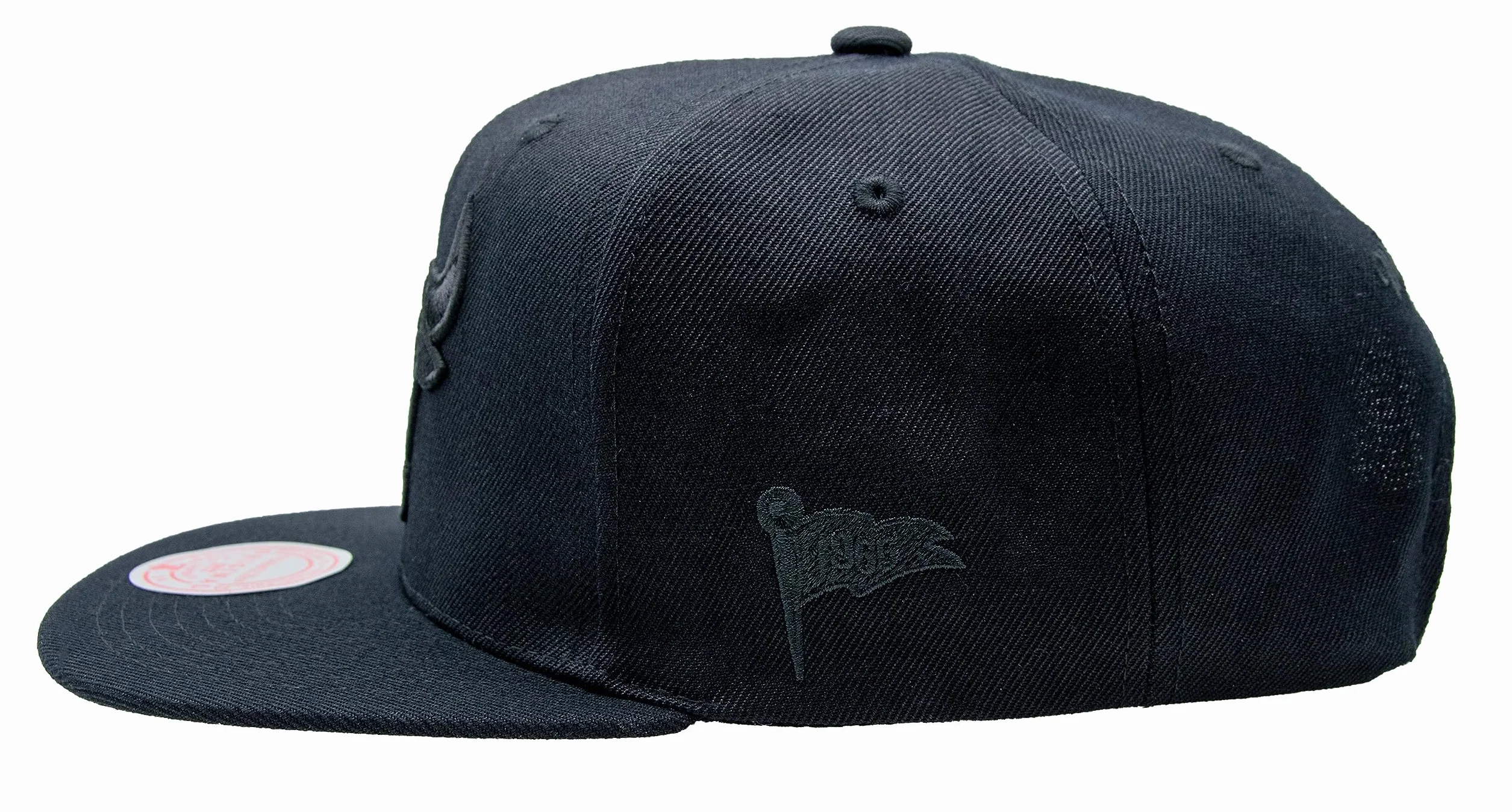 Mitchell & Ness Męska Czapka z Daszkiem/Czapka z Zapięciem z Tyłu Czarna na Czarnej SB Chicago Bulls Czarna Regulowana