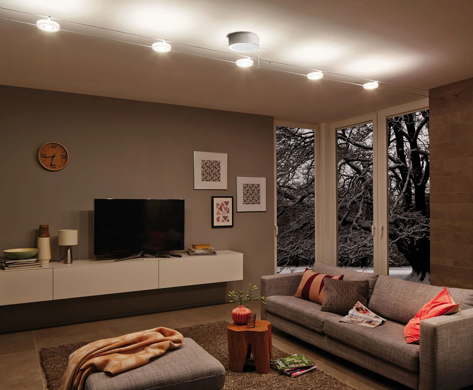 Paulmann 50109 System Linowy Discled 1 Zestaw Smart Home Rozszerzalny Światło Dzienne Biały 4X4W Satynowy Ściemnialny Regulowany Biały Kabel Led,Satynowy,1000 X 13 X 1 Cm, 16.0 Watts