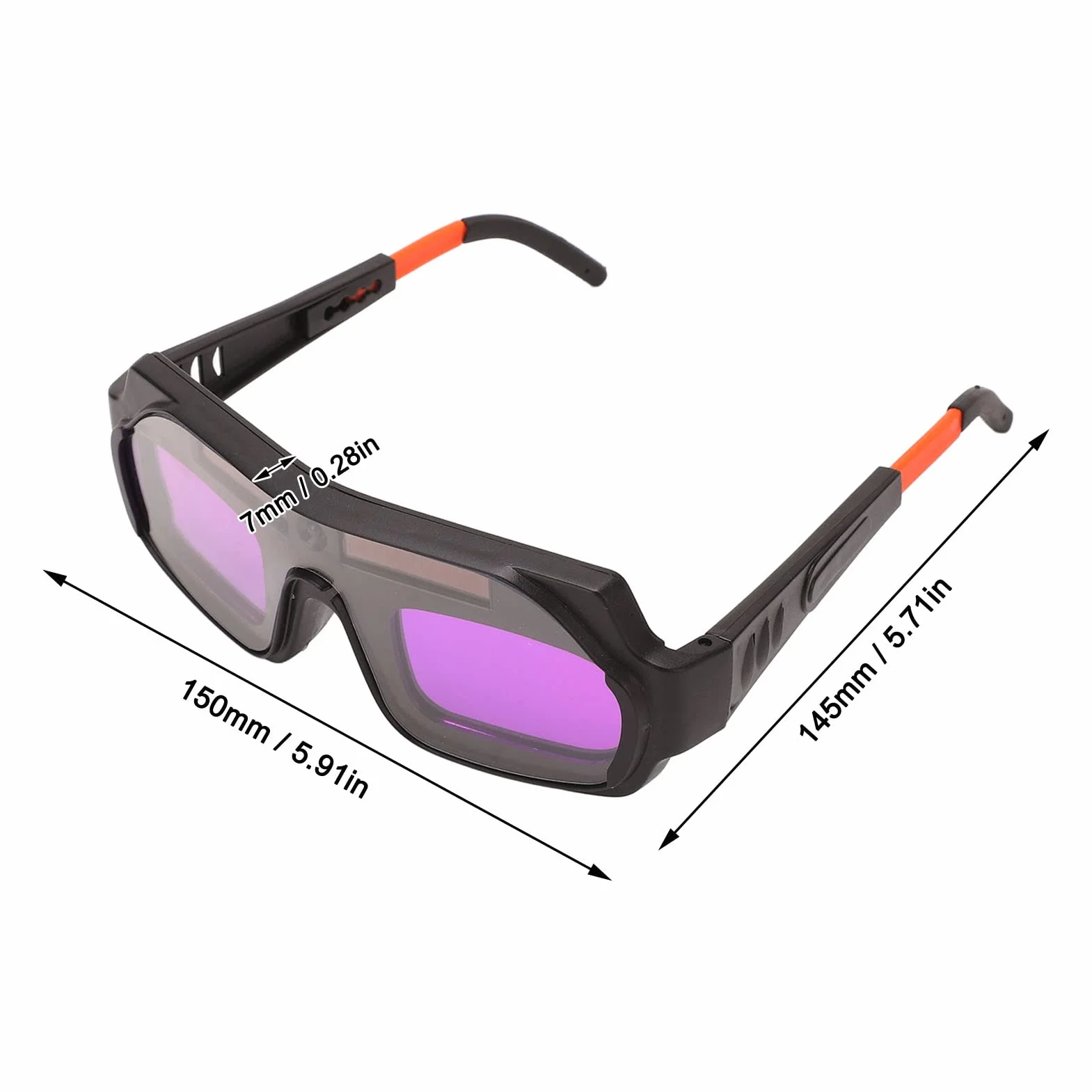 Automatyczne przyciemnianie gogle spawalnicze Solar Eye Safety, ochronne okulary PC z wysokoczułym detektorem, helm spawalniczy do lutowania i spawania