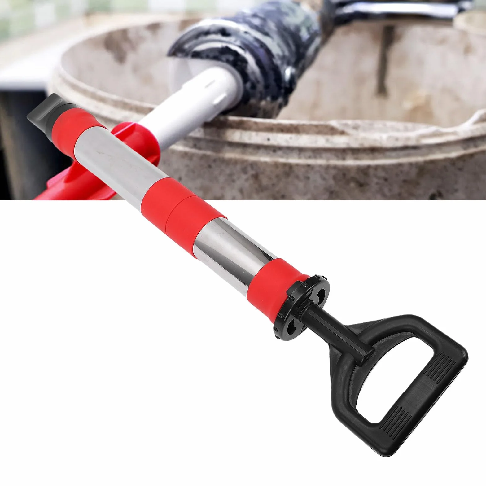 Generic Pistolet do Fugowania z pompą uszczelniającą Narzędzie Ręczne ze Stali Nierdzewnej do Remontów w Domu Wydajność 1,1 L