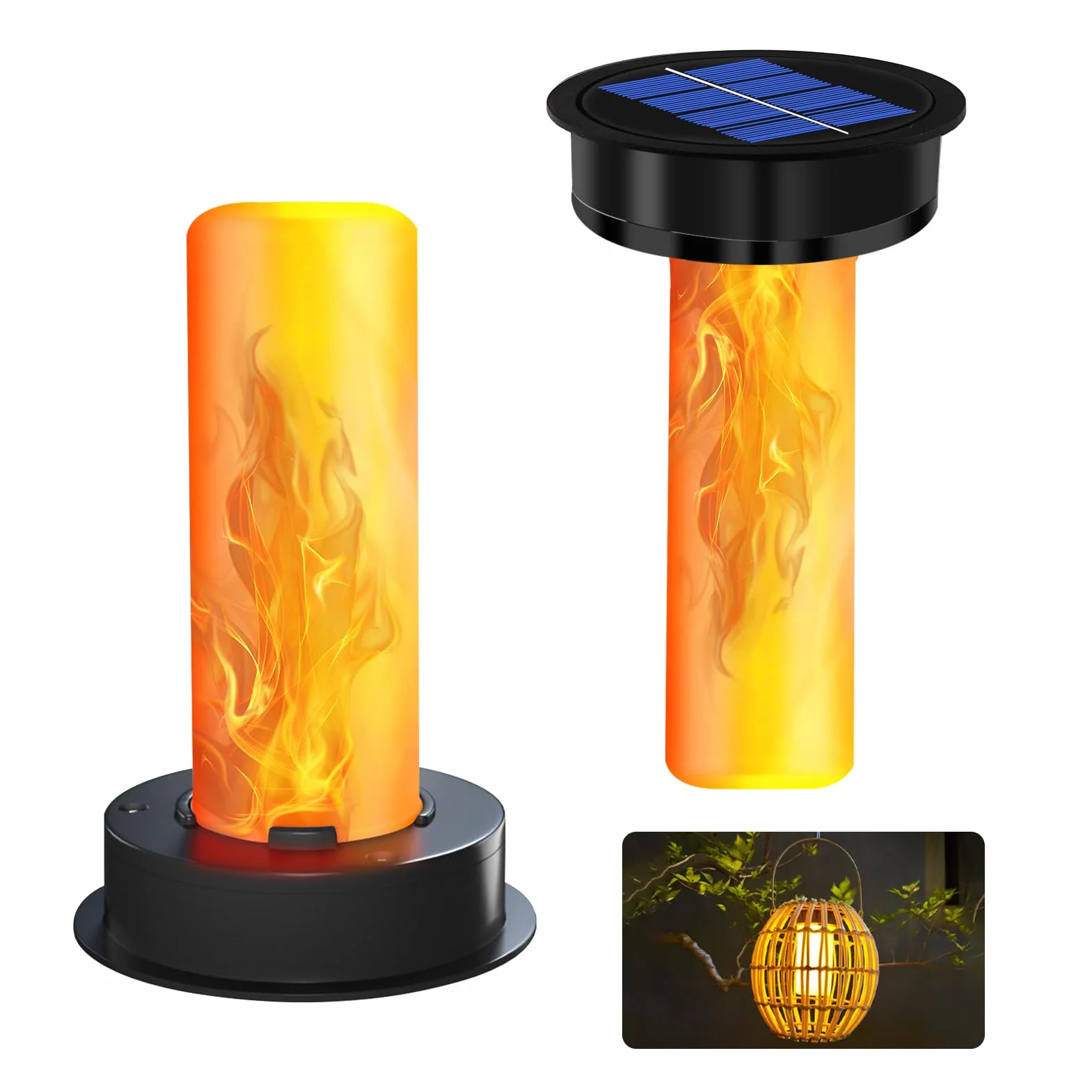 2 sztuki lamp solarnych zamienniki, części zamienne, lampy solarne z żarówką, 8 cm, pokrywa zapasowa, dekoracja zewnętrzna
