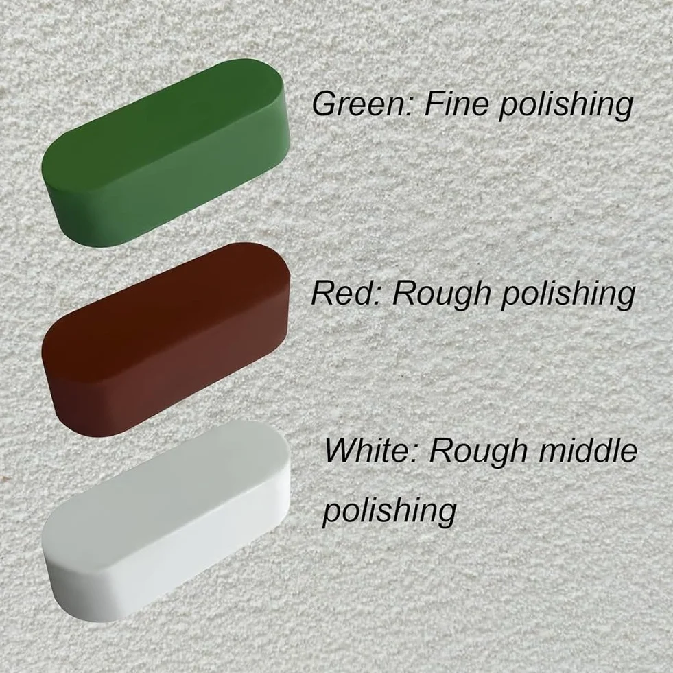 4 szt. Mieszanka polerska Jeweler'S Rouge używana do polerowania miękkich metali, takich jak złoty/srebrny, zestaw 295 ml