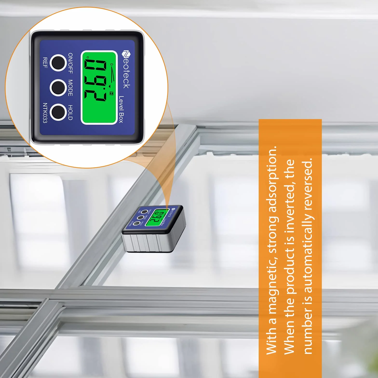Neoteck Cyfrowy kątomierz wodoodporny LCD miernik kątów