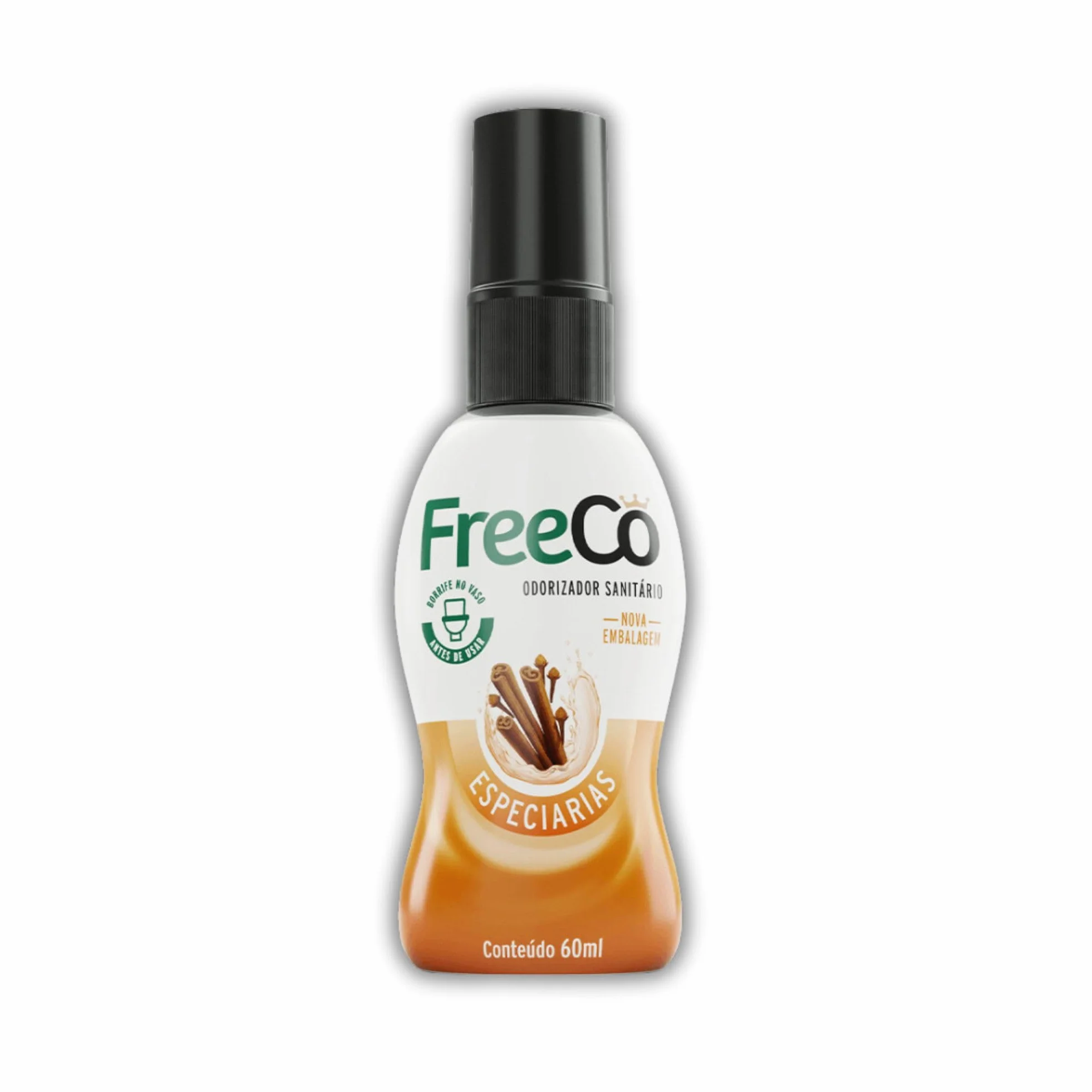 FreeCo blokada przeciw zapachom toalety (Before-you-go) | Opakowanie 1 x 60 ml, naturalne olejki eteryczne, idealne do domu, biura, restauracji, podróży, aromatu przypraw