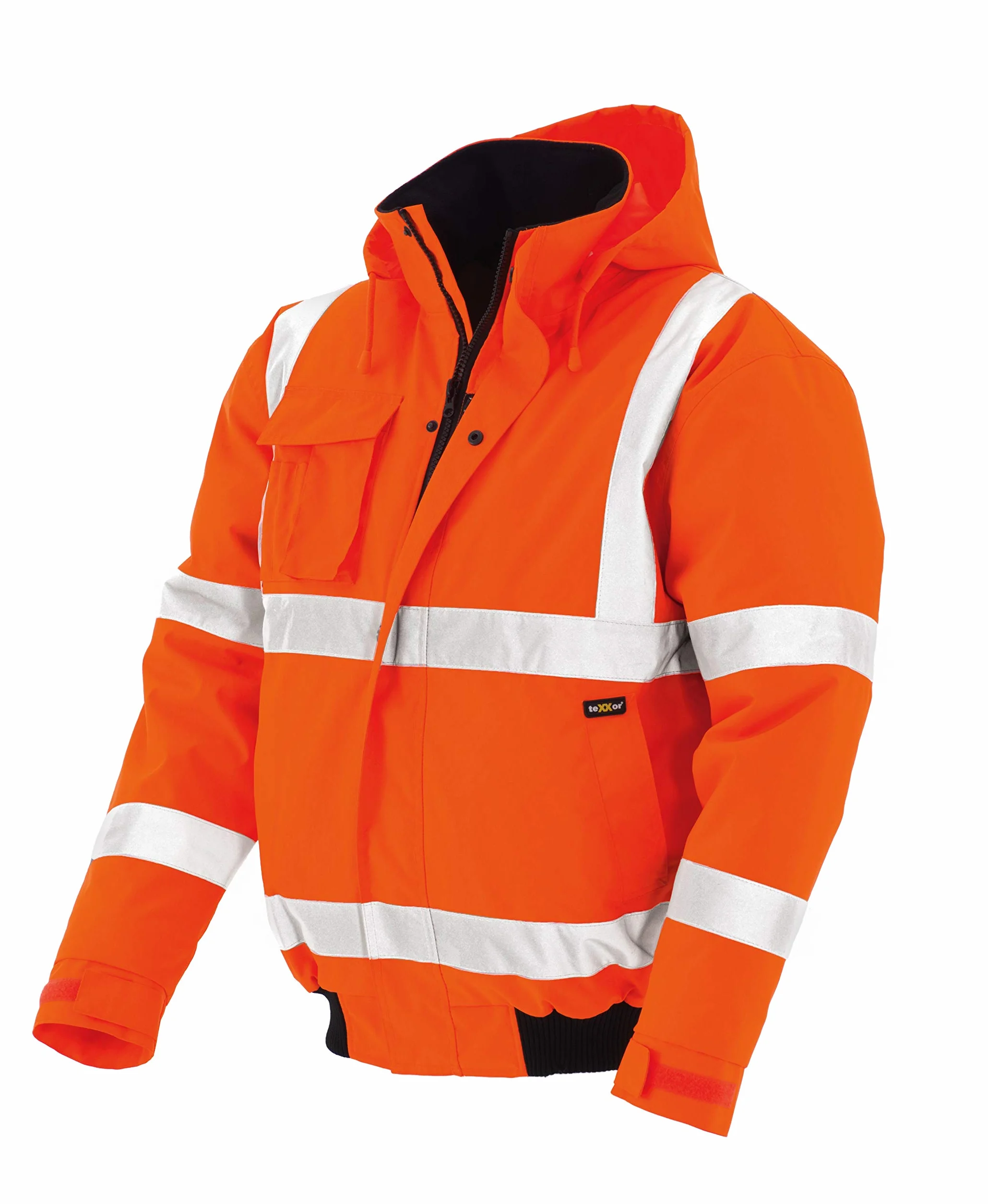 teXXor 4119-L"Whistler" kurtka robocza dla pilota o wysokiej widoczności, pomarańczowa, L