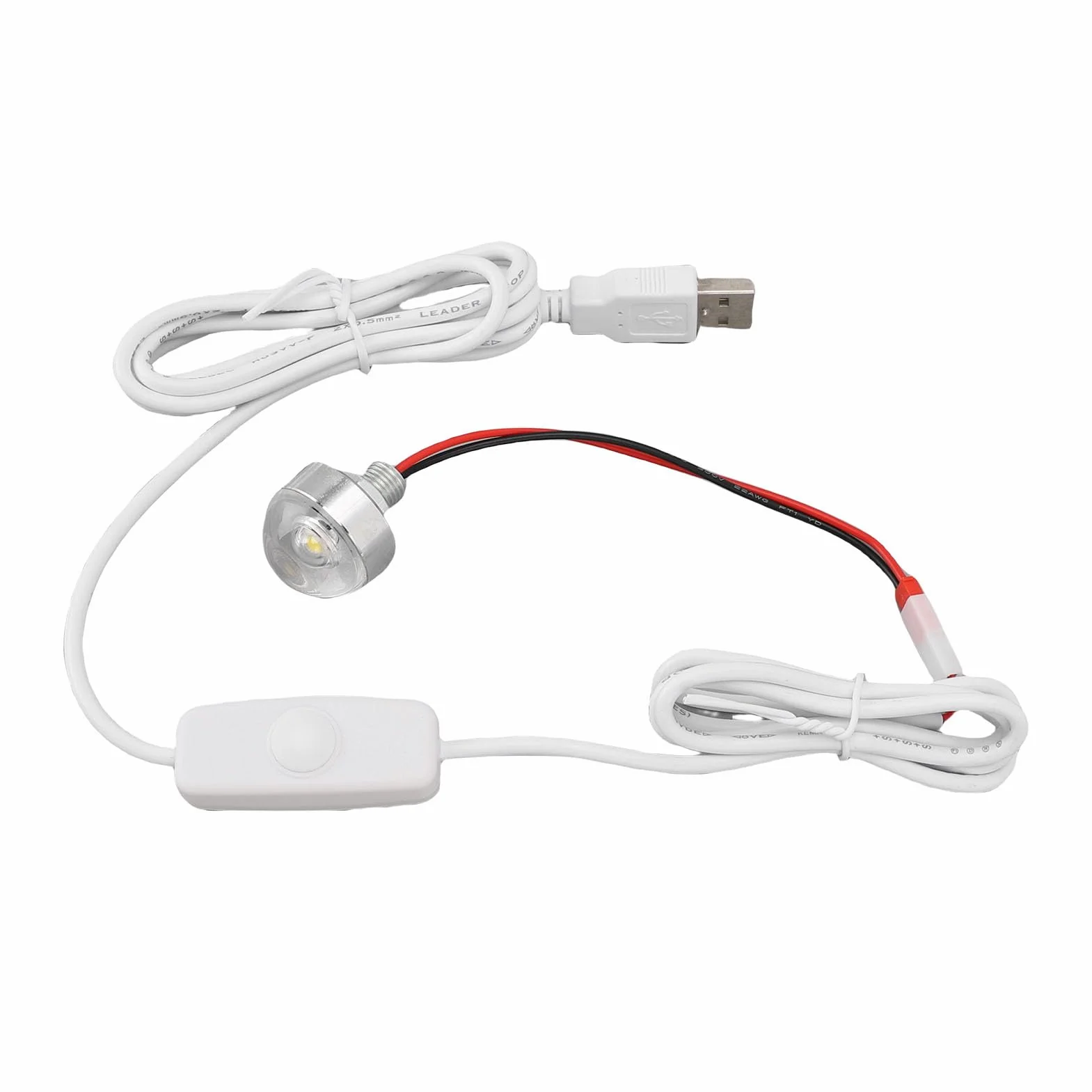 Cryfokt Mini Reflektor LED, Stała lub Oddychająca jasność światła Punktowego USB 5 V do Prezentacji Szafki na biżuterię