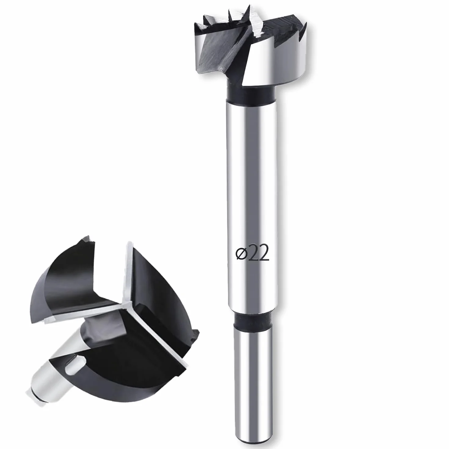Wiertło Forstner 40 mm, profesjonalne wiertło Forstner, wielozębne wiertło do drewna ze stali o wysokiej zawartości węgla, wiertło Forstnera do drewna, akcesoria do wiertarki do obróbki drewna