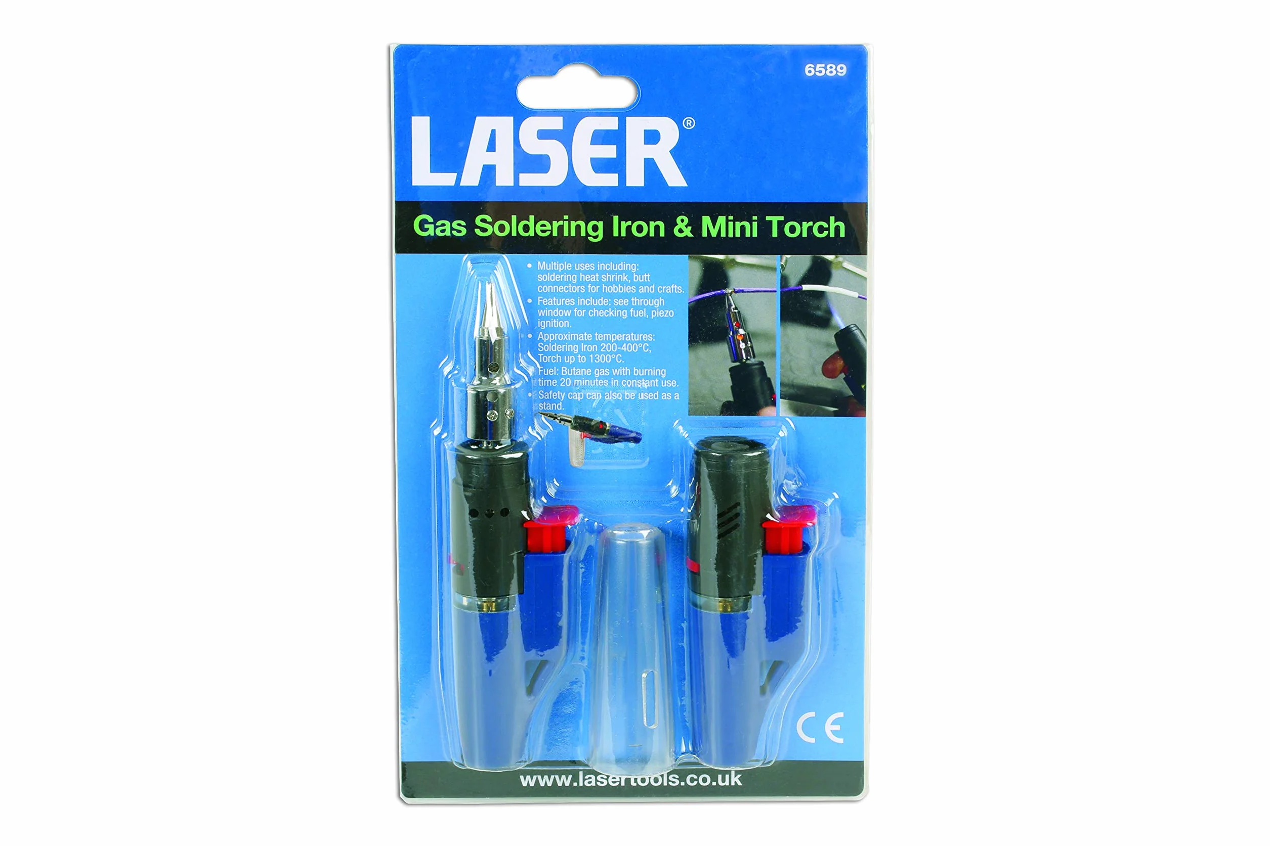 Laser 6589 lutownica gazowa i mini latarka