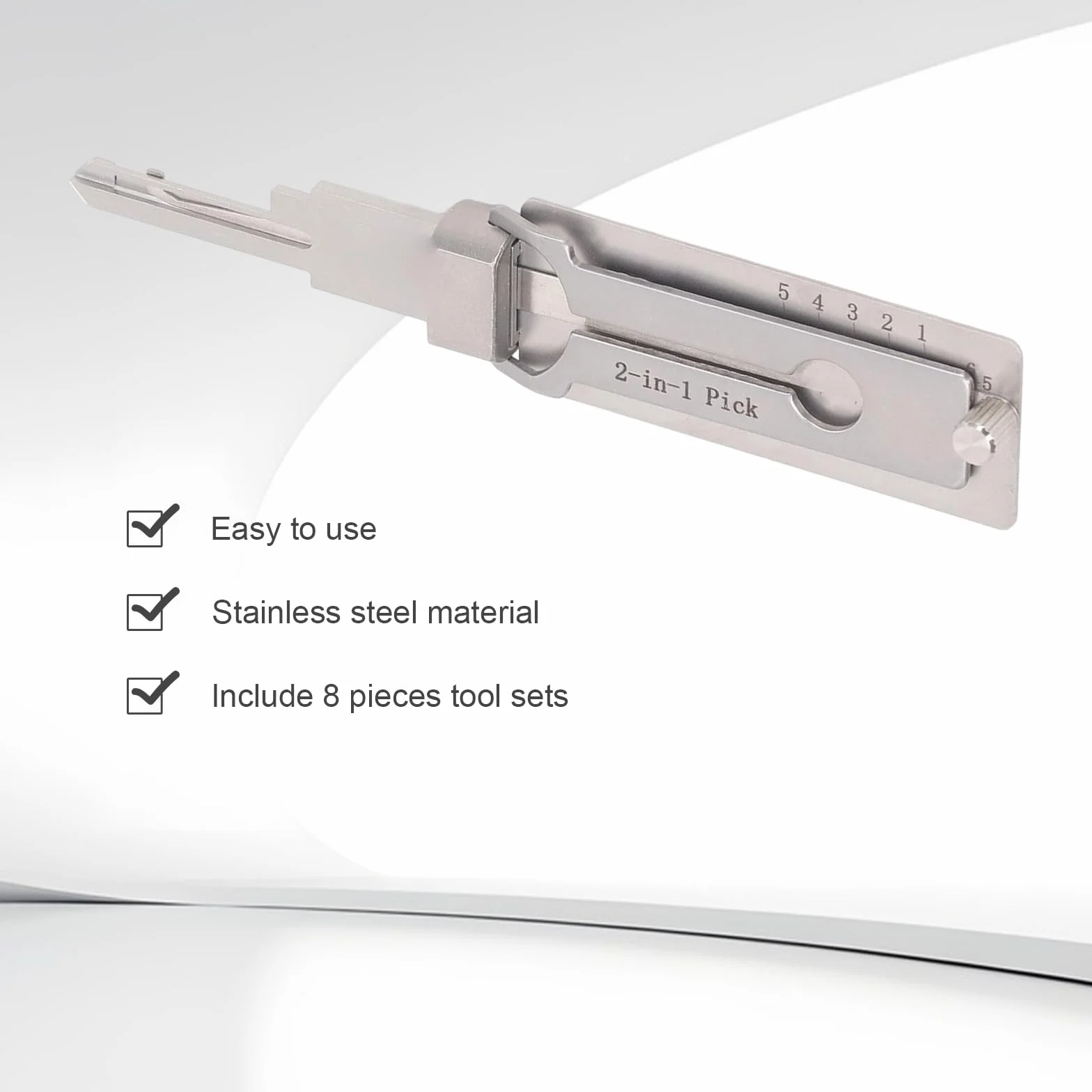 Stainless Steel Master Key Decoder klucz 2 w 1 automatyczny dekoder narzędzie do wytrychania kluczy profesjonalne