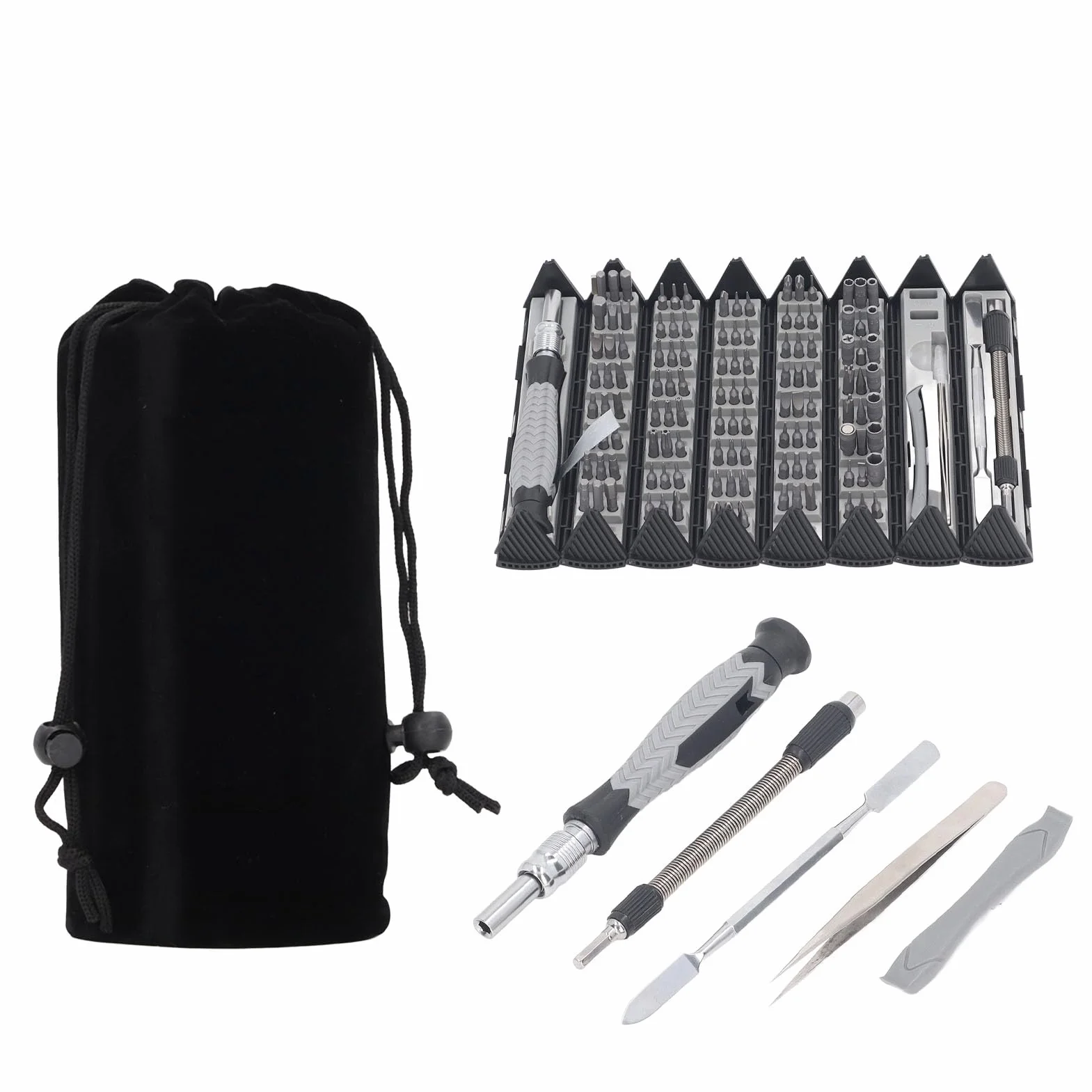 Zestaw Wkrętaków Magnetycznych 126 W 1, Przenośny Zestaw Ręcznych Wkrętaków Precyzyjnych, 120 Szt. Końcówek Wkrętaków Magnetyczny Mini Zestaw Narzędzi Naprawczych Napraw