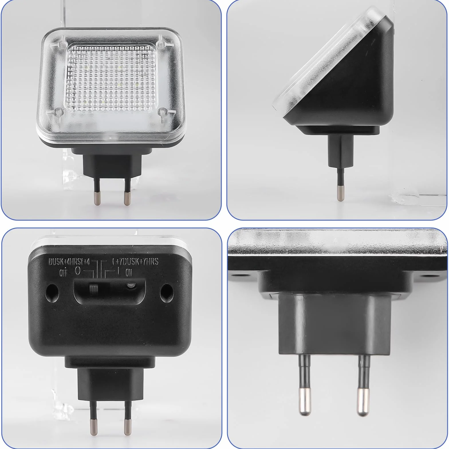 GAOUTOSymulator TV LED: symulator z 12 diodami LED i 3 programami do wyboru, regulowany czas pracy 1/4 h/7 h