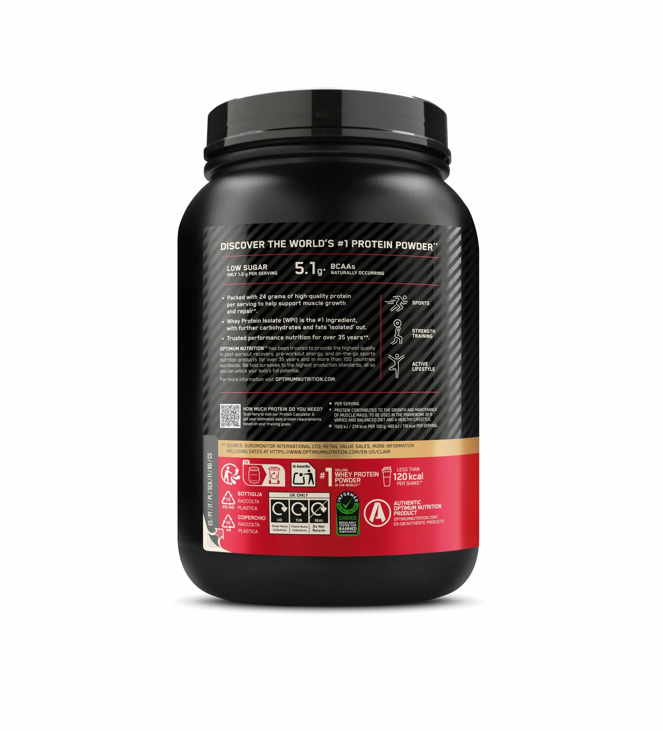 Optimum Nutrition Gold Standard 100% Whey Białko Serwatkowe Podwójna Czekolada 899g 29 Porcji