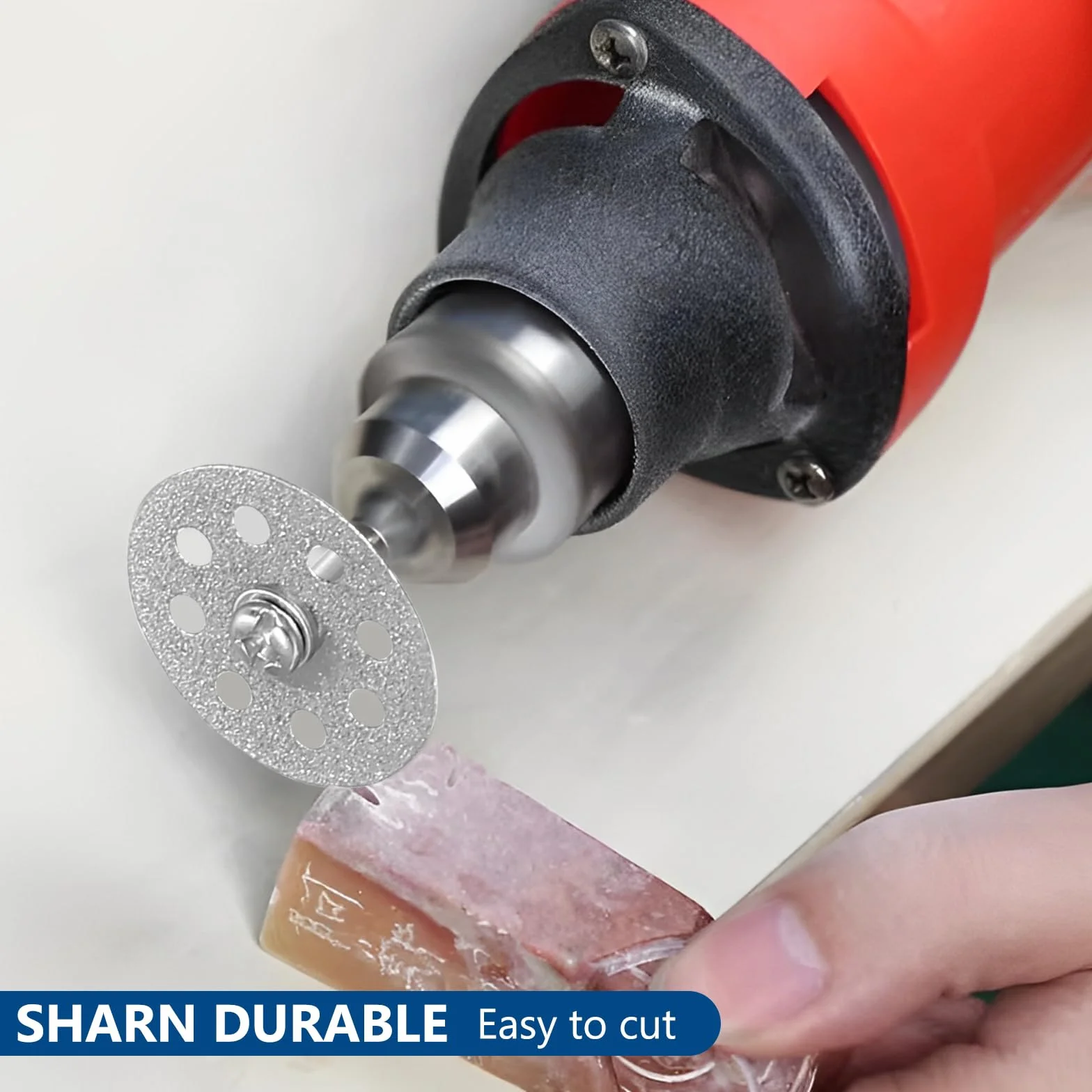 25 Sztuk Tarcze tnące 22 mm do Dremel – Akcesoria do Cięcia Kamienia, Szkła, Płytek – Zawiera 4 Wrzeciona 3 mm i 1 Śrubokręt