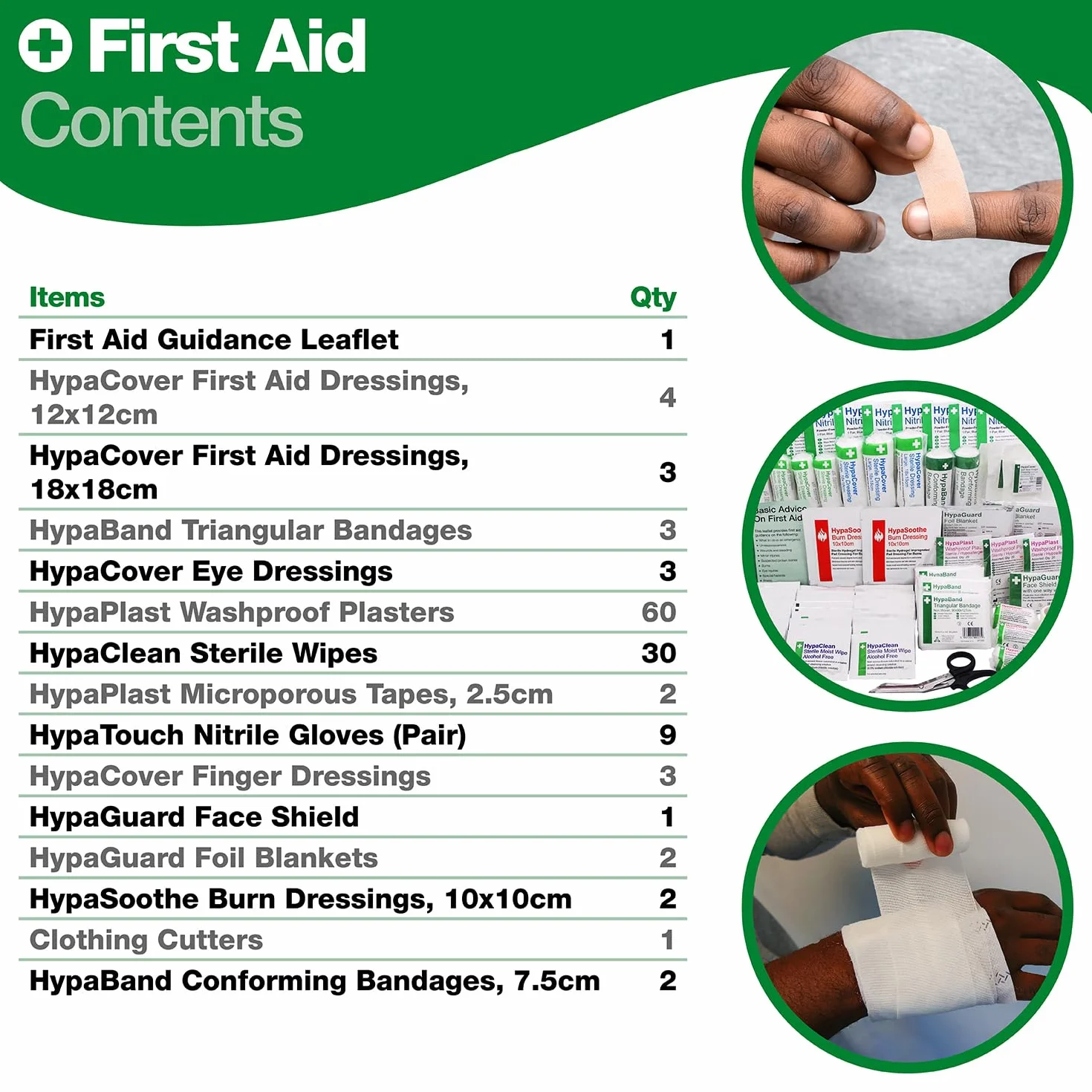 Zestaw pierwszej pomocy Safety First Aid Deluxe z uchwytem ściennym BS 8599 średni
