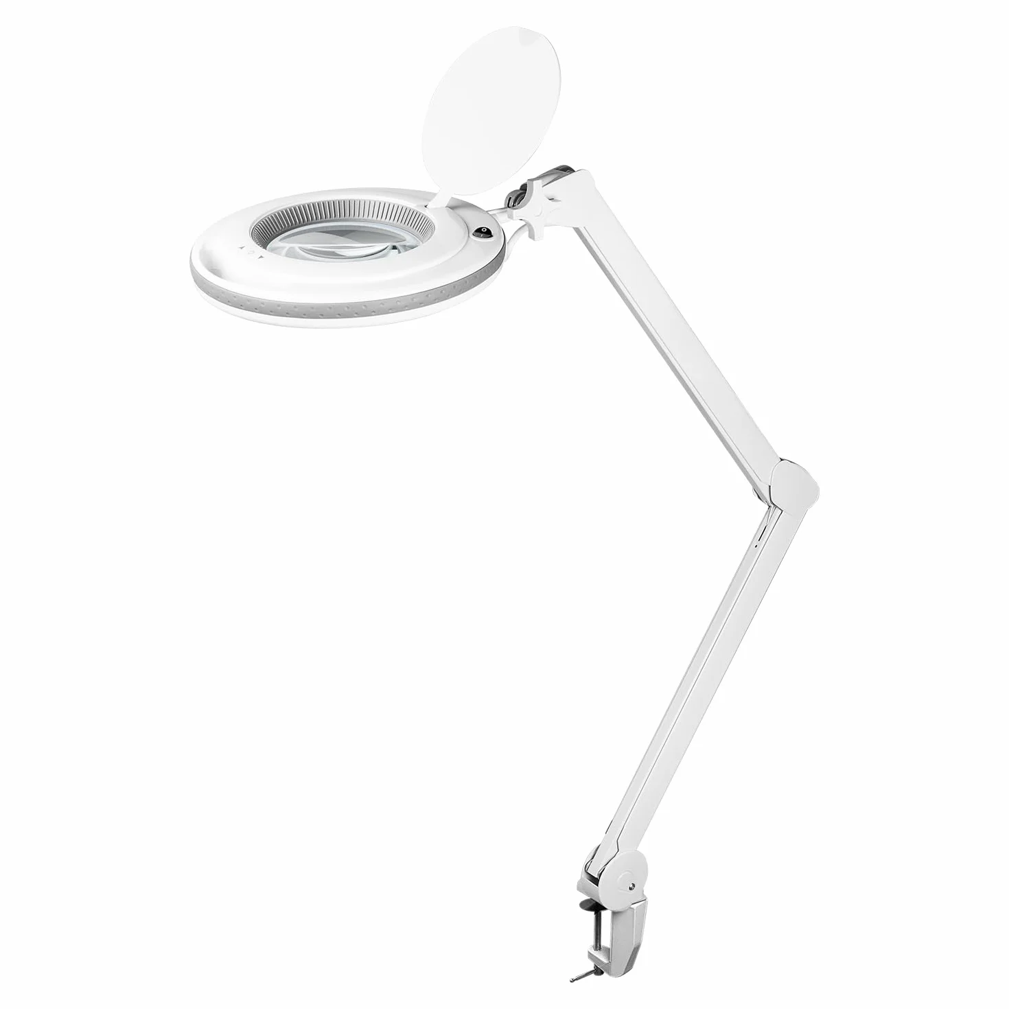 goobay 60362 LED lampa z lupą z zaciskiem/pobór mocy 9 W / 127 mm soczewka ze szkła kryształowego/temperatura barwowa 6400 K/powiększenie 1,75 x/strumień świetlny 83-730 lumenów/biała