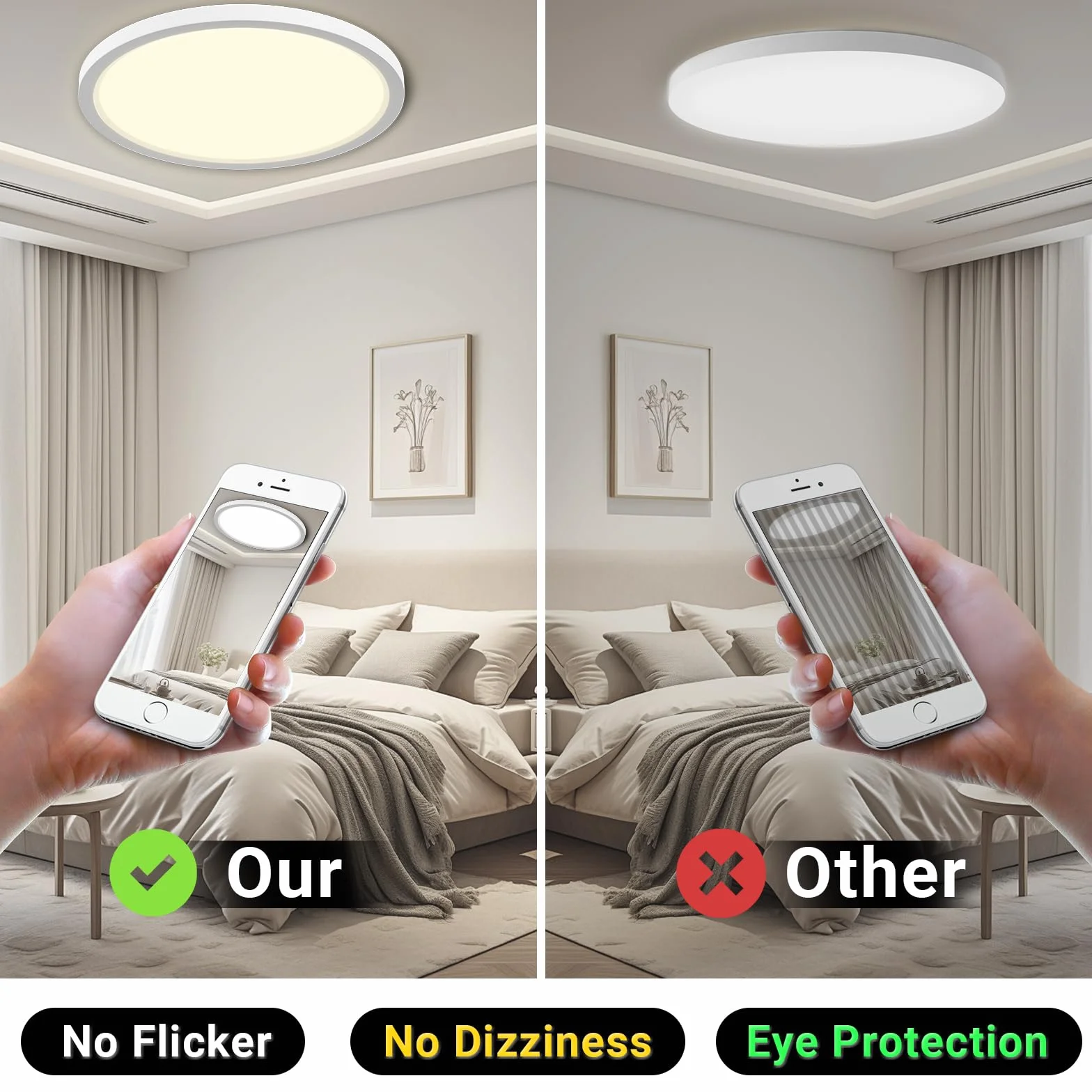 LQWELL Lampa sufitowa LED wodoodporna IP44 50W 4000K 5500LM 600x25mm