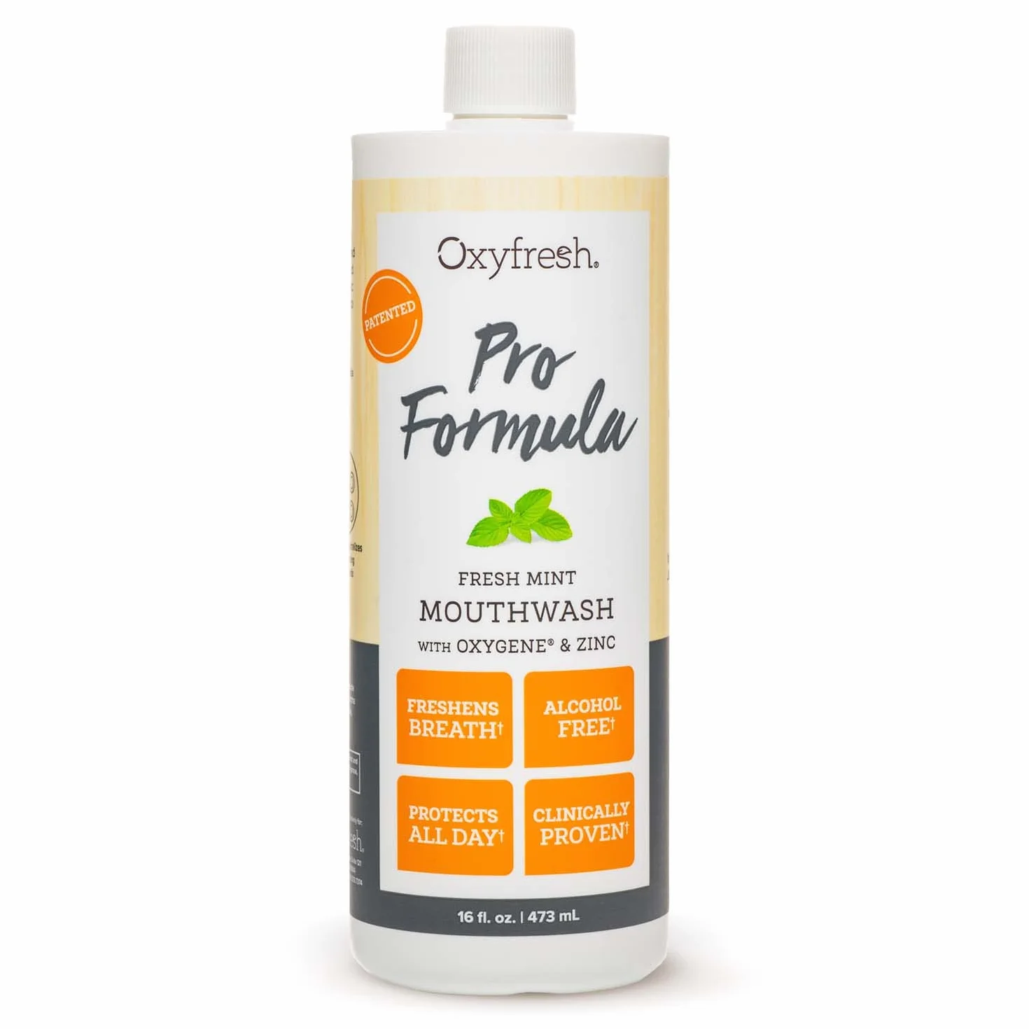 Oxyfresh Zinc Mouthwash: For Long-Lasting Fresh Breath & Healthy Gums. Zalecane Dentist Colors, No Artificial Colors, Alkohol-Free, 16oz. by Oxyfresh