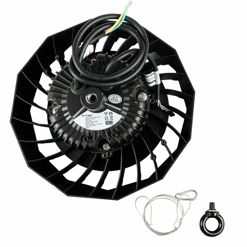 LEDLUX FE56100N reflektor LED dzwonek przemysłowy UFO 100W 4000k 90 stopni 120 lm/W IP65 ściemnialny 1-10 V Smd Chip Samsung 5 lat SKU-583