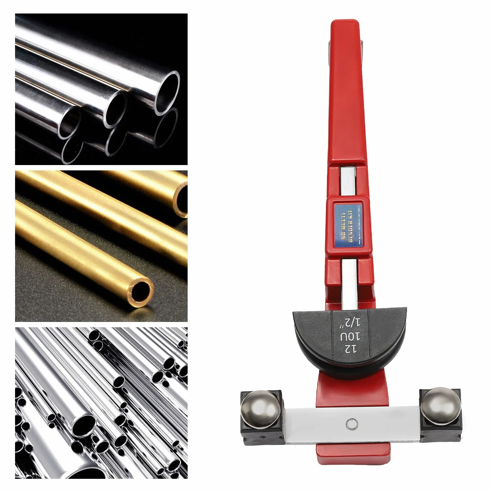 Ø 6-22 mm zestaw giętarki do rur ręcznych z 7 głowicami zginającymi 90°, giętarka ręczna, giętarka do rur miedzianych, rur aluminiowych, cienkościennych rur ze stali nierdzewnej