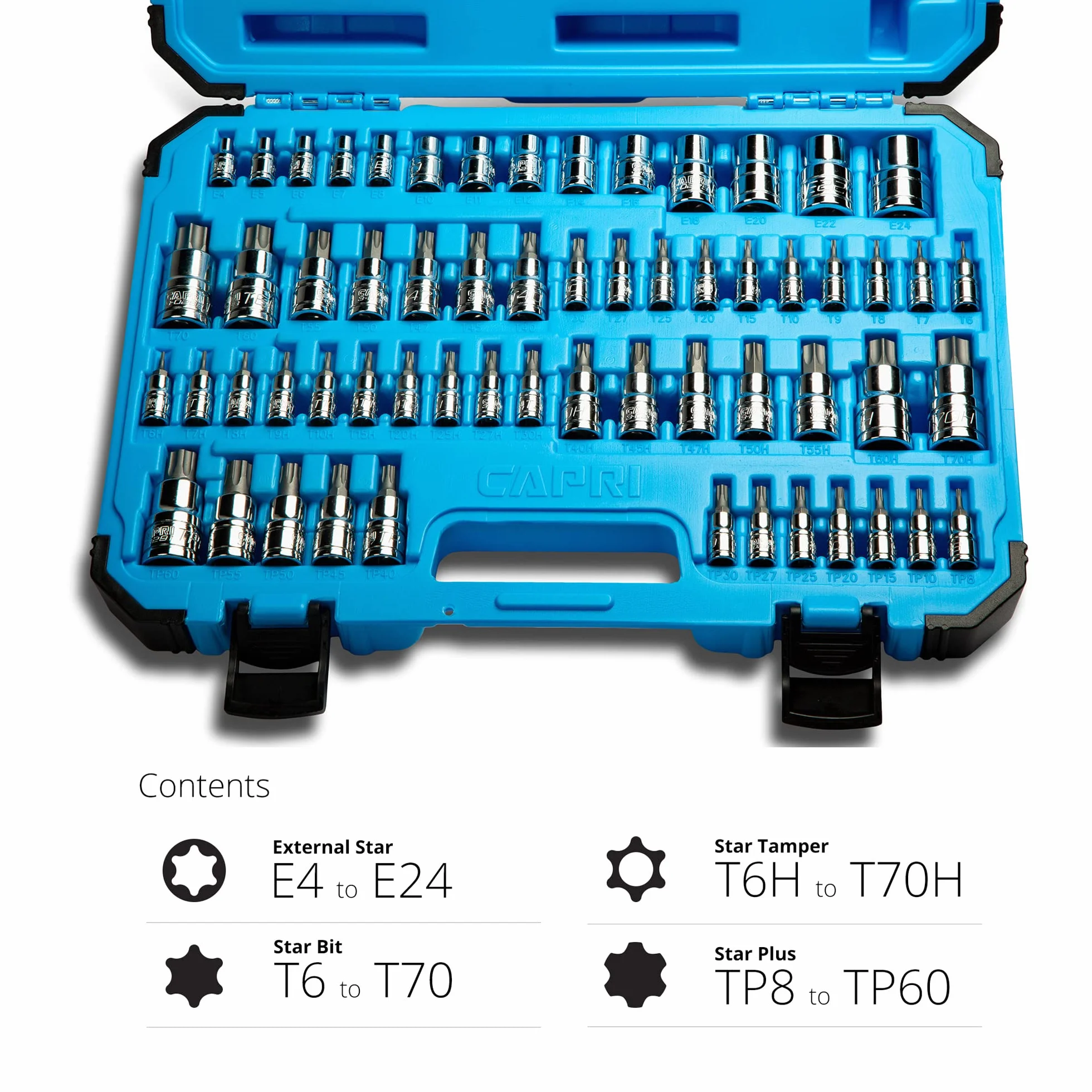 Capri Tools CP30031ADV Gniazda napędowe, regularne